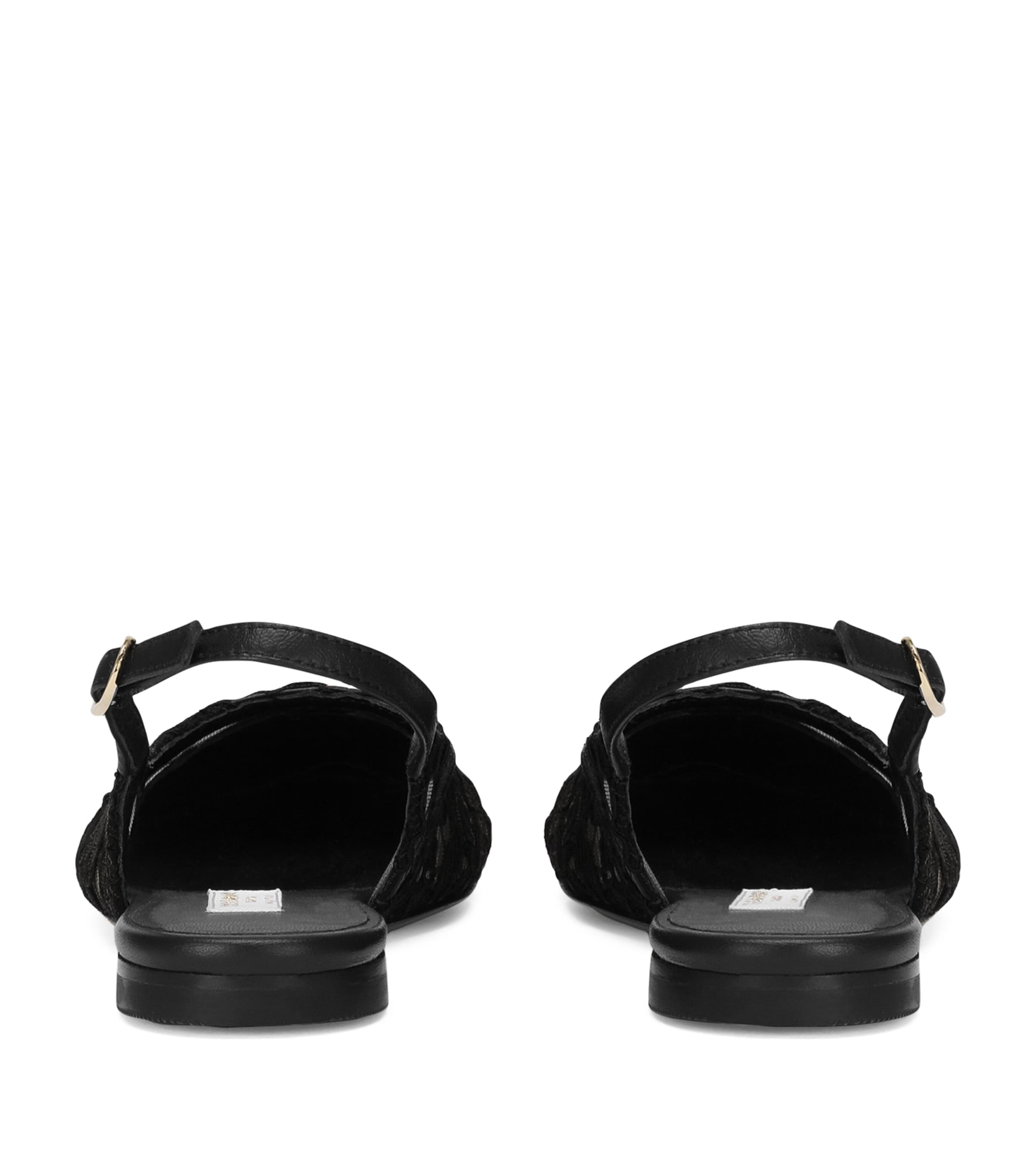 Lace Slingback Flats 80999-BLACK Image 2