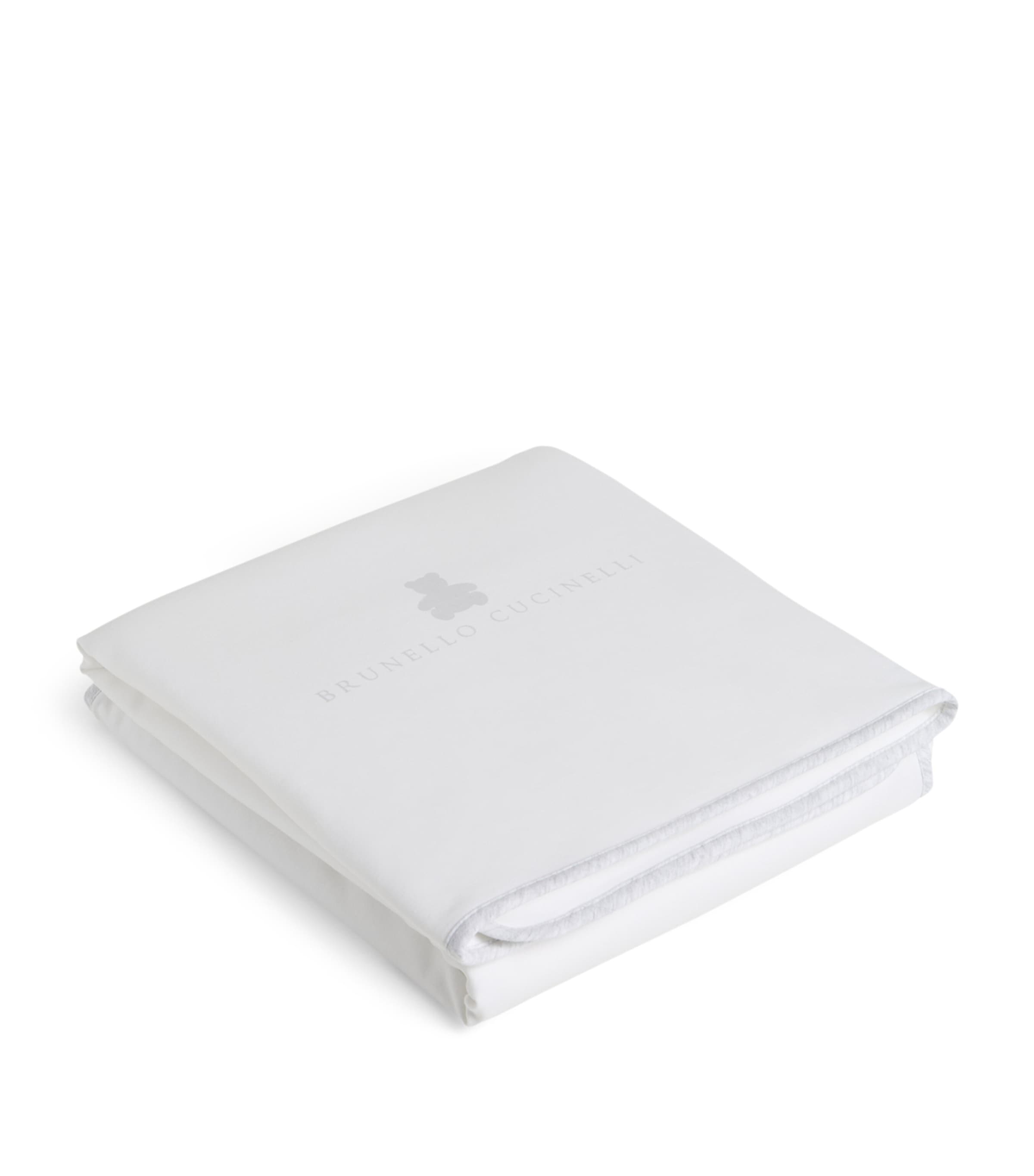 Brunello Cucinelli Cotton Bernie Blanket In White