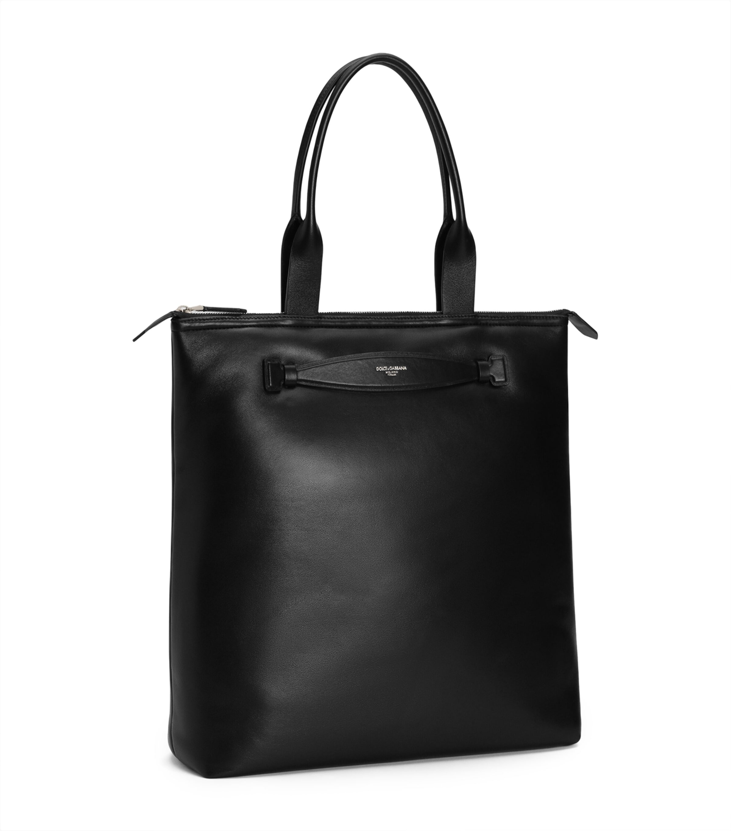 Dolce & Gabbana Logo Printed Zipped Tote Bag
