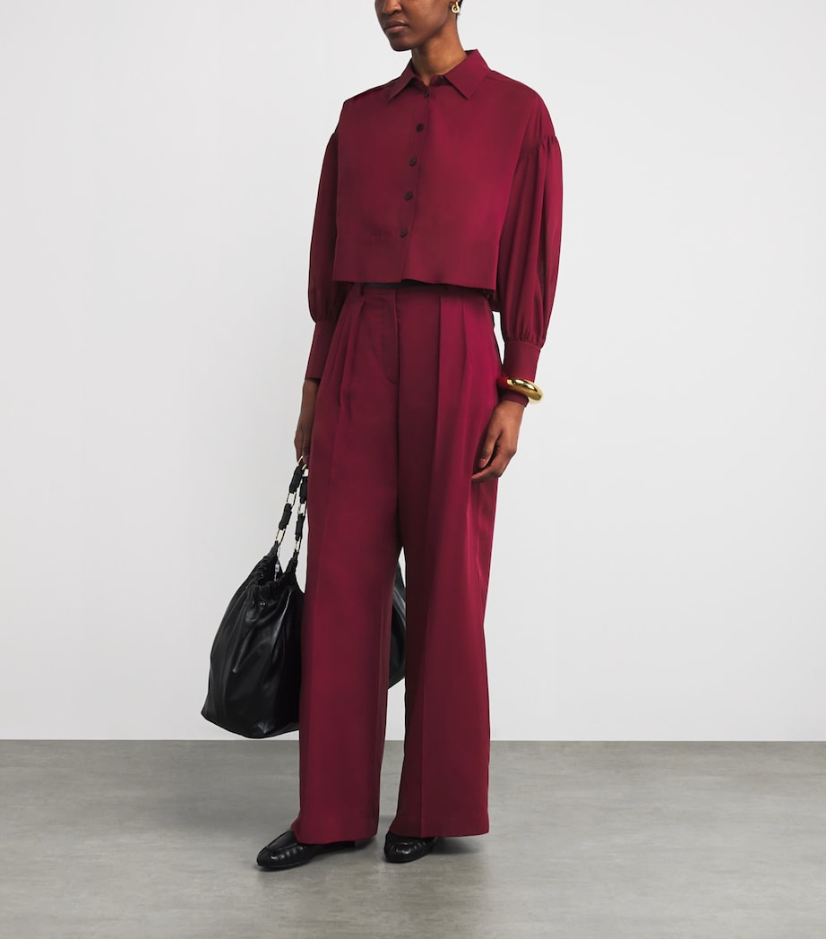 Wool Voile Anais Blouse RUBY Image 2