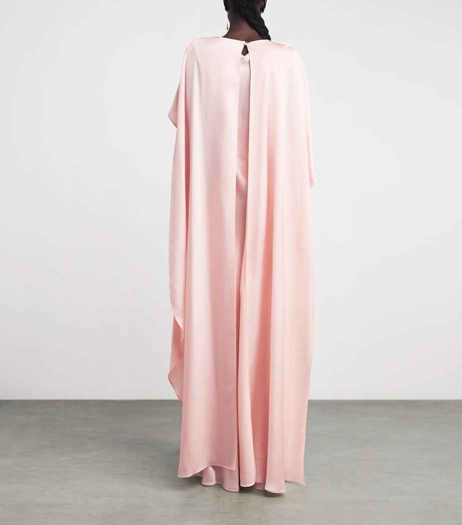 Simkhai Womens Cape Izel Gown Bubblegum Image 4