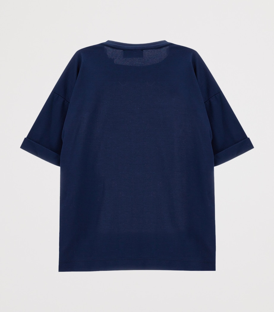 Pin-Detail T-Shirt (2-14 Years) BLU NAVY Image 2