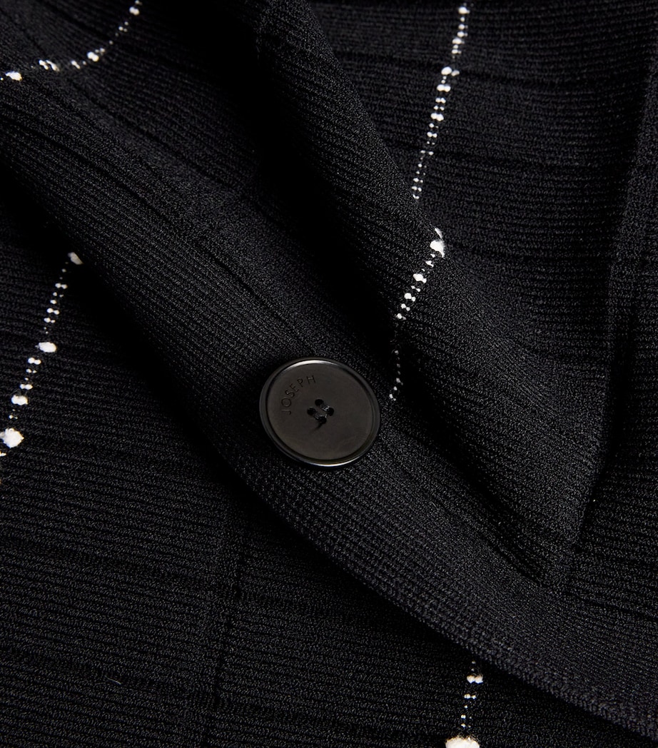 Fragmented Stripes Cardigan BLACK/IVORY Image 5