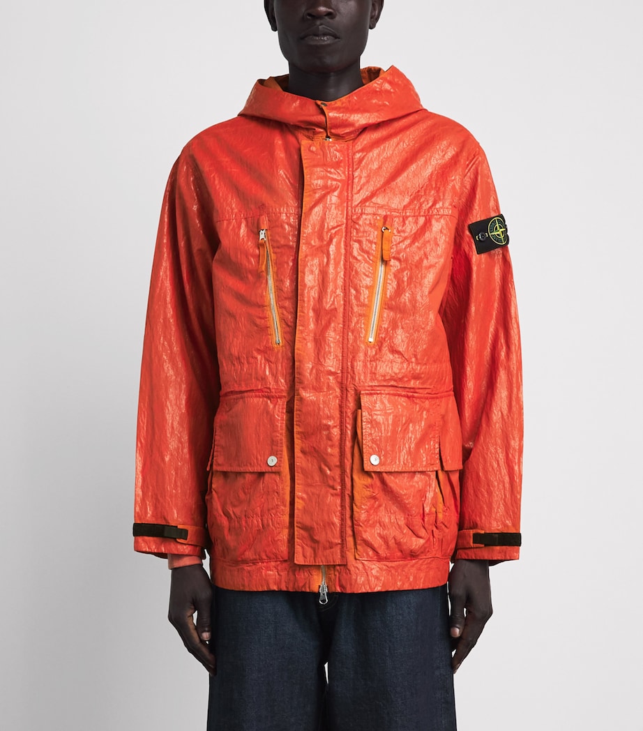Stone Island Mens Slick Nylon Tela Jacket Image 4