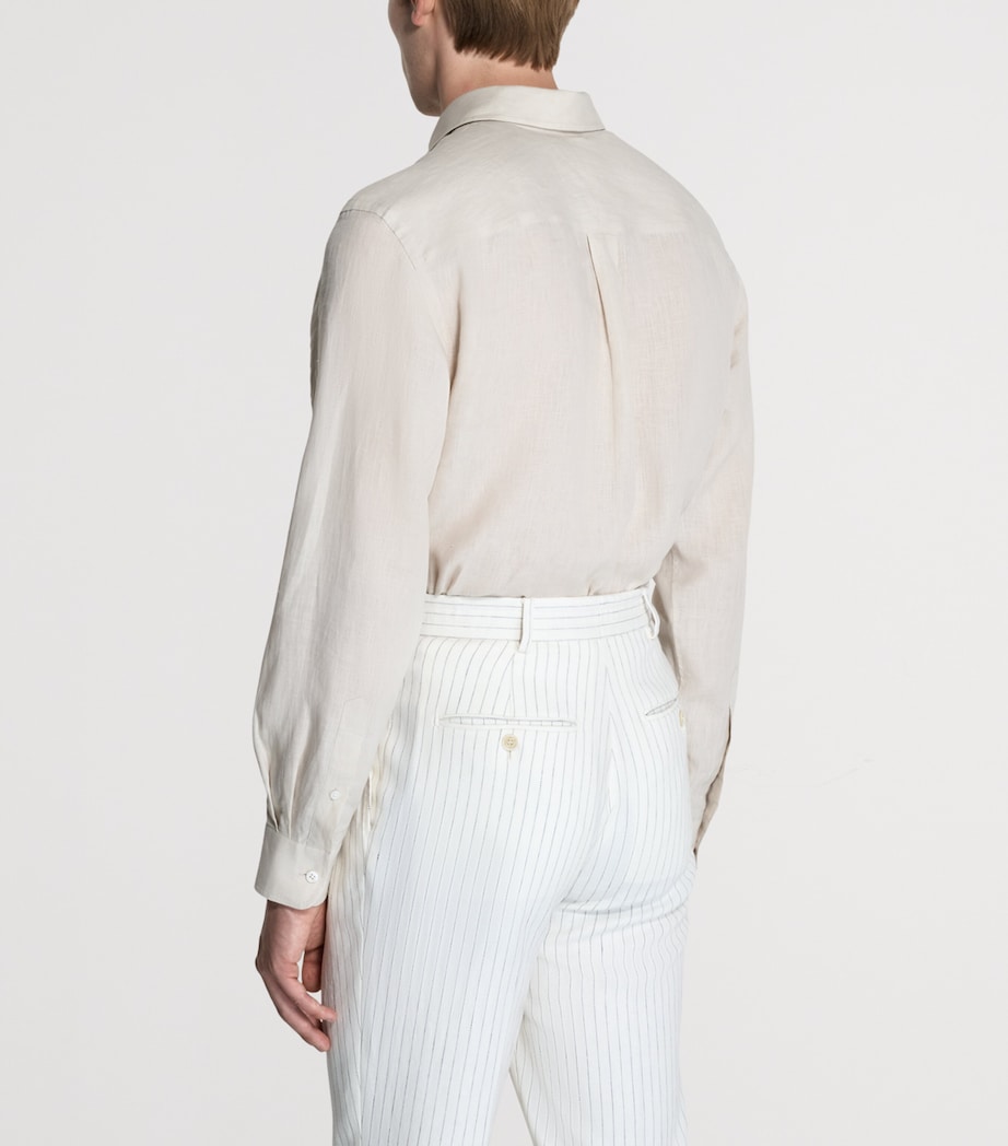 Dunhill Mens Linen Shirt Image 3