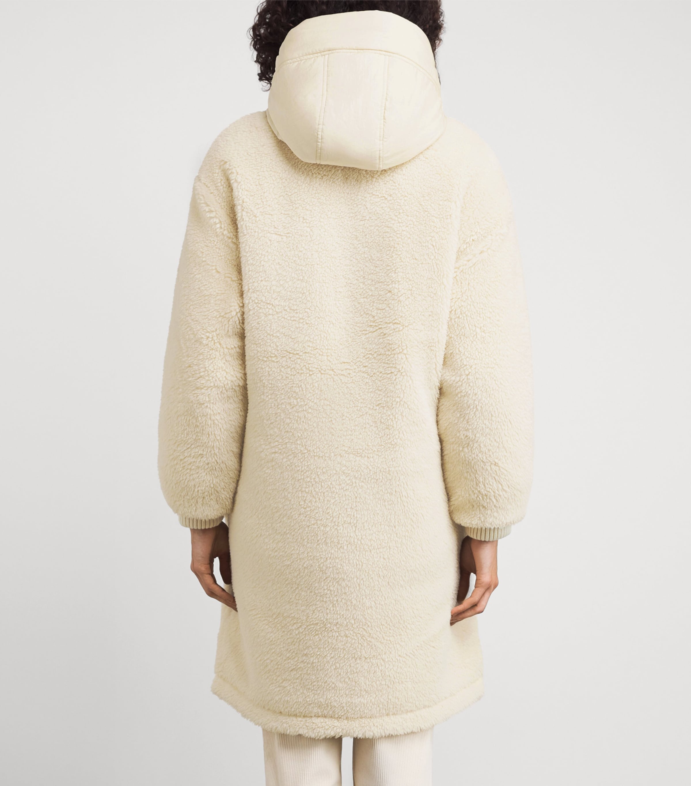 Hooded Reversible Cyrus Coat SANDSHELL Image 4
