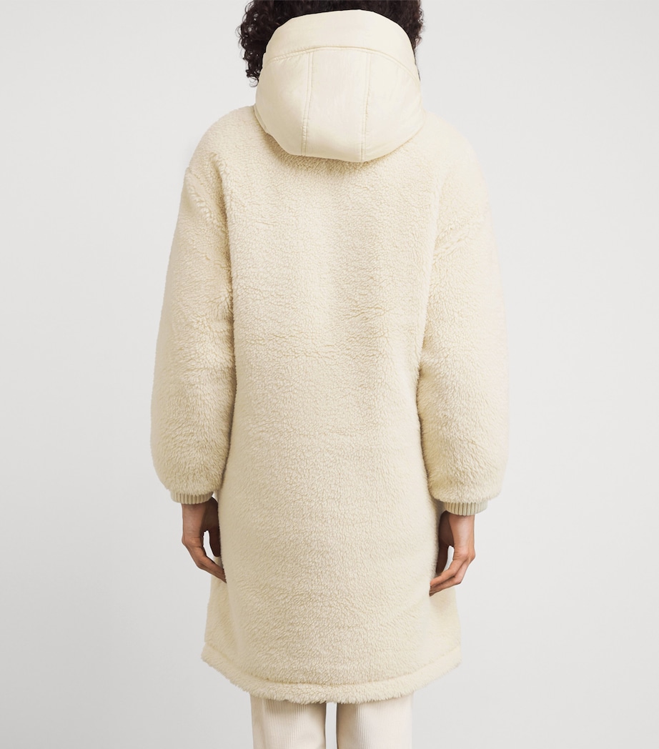 Hooded Reversible Cyrus Coat SANDSHELL Image 4