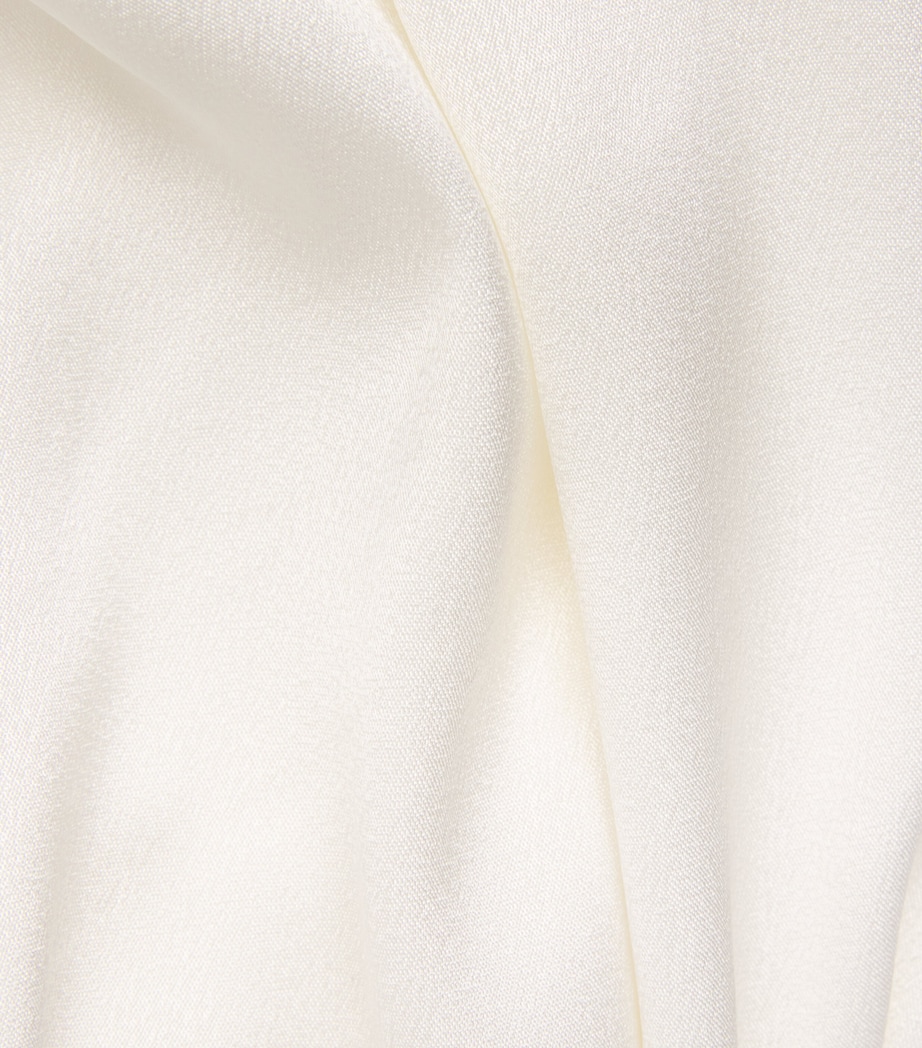 Bocan Womens Satin-Lace Sera Nightdress Off White Image 6