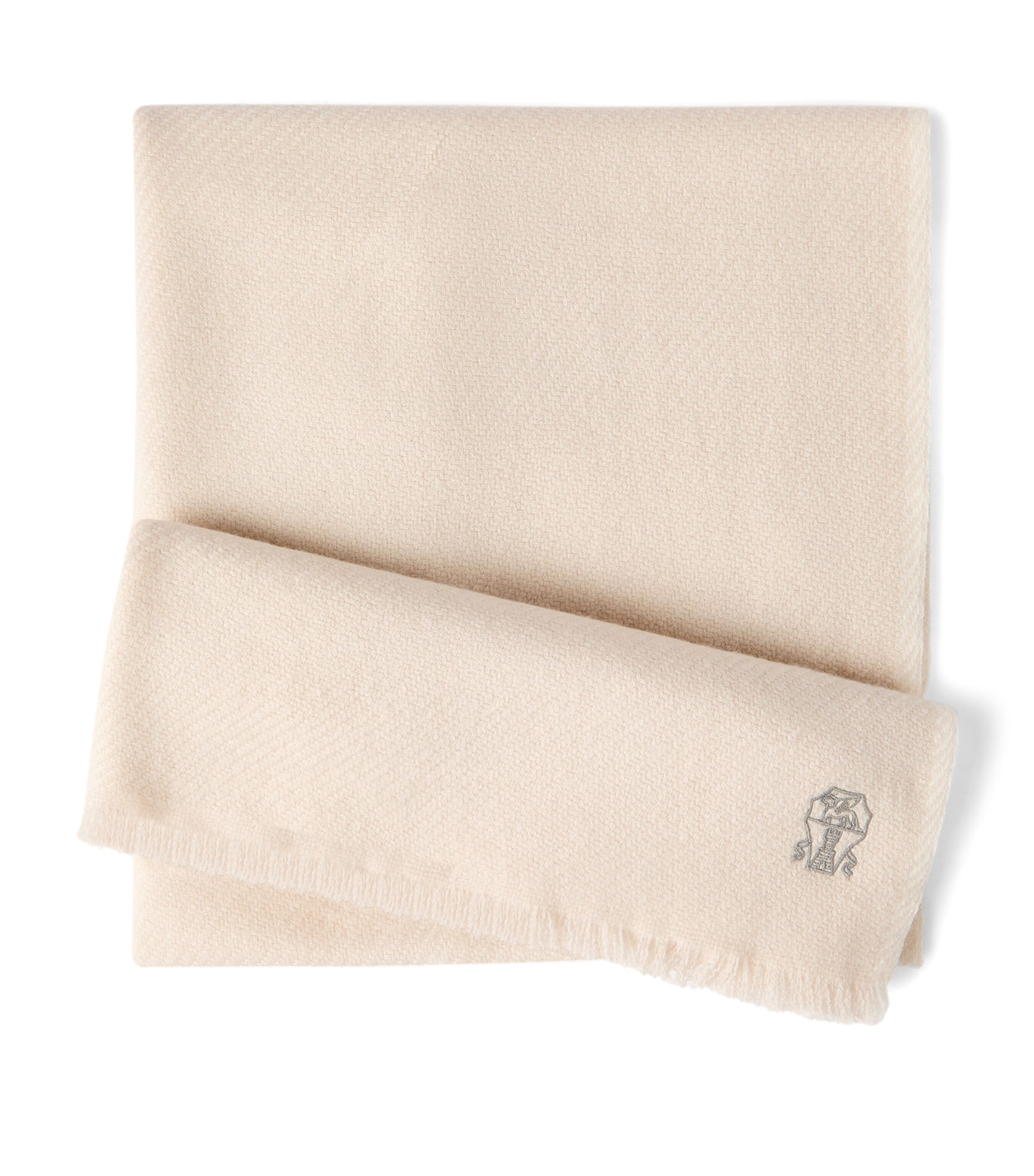 Brunello Cucinelli Cashmere Embroidered Scarf Image 1