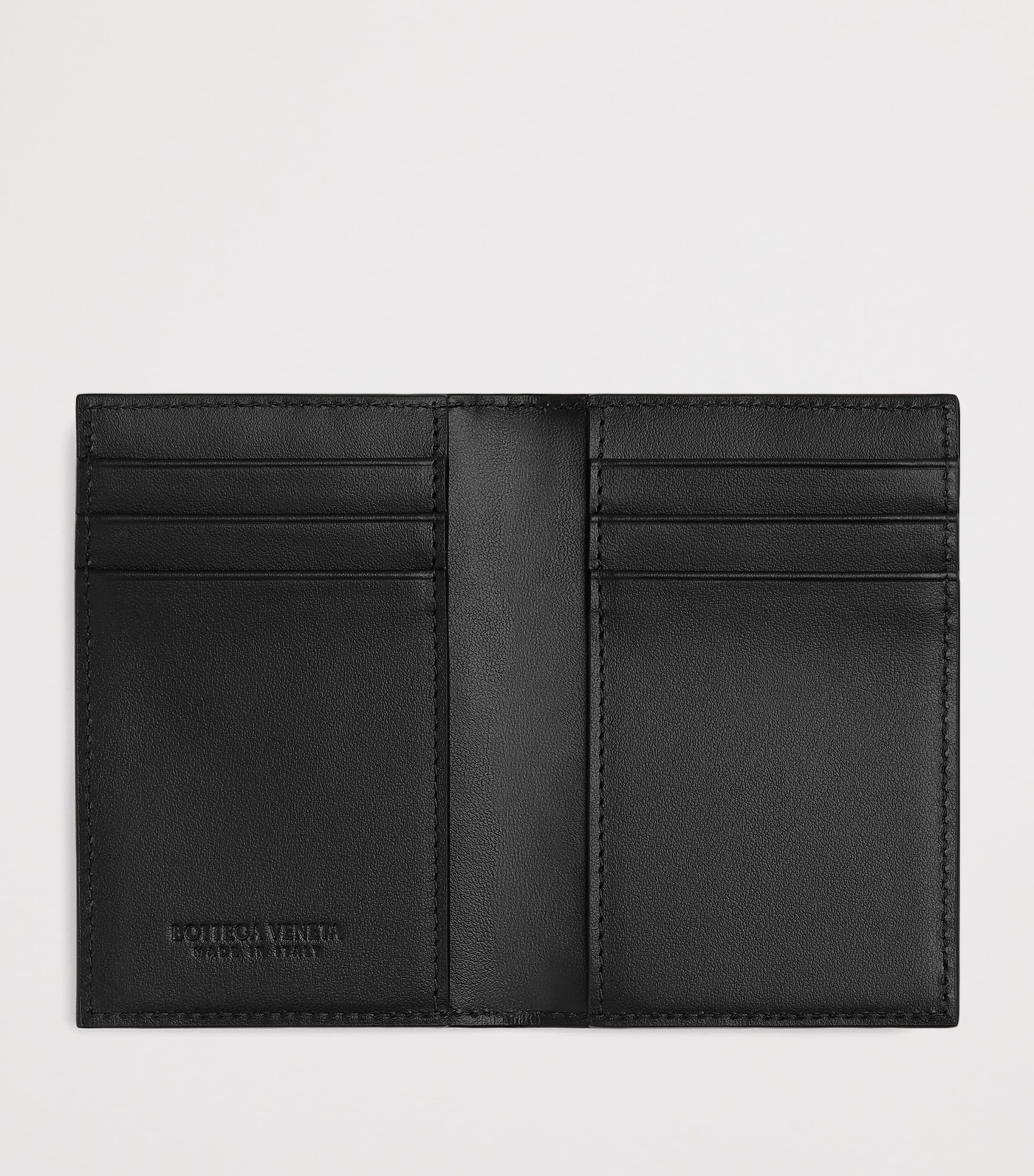 Leather Intrecciato Bifold Card Holder 8803 Image 3