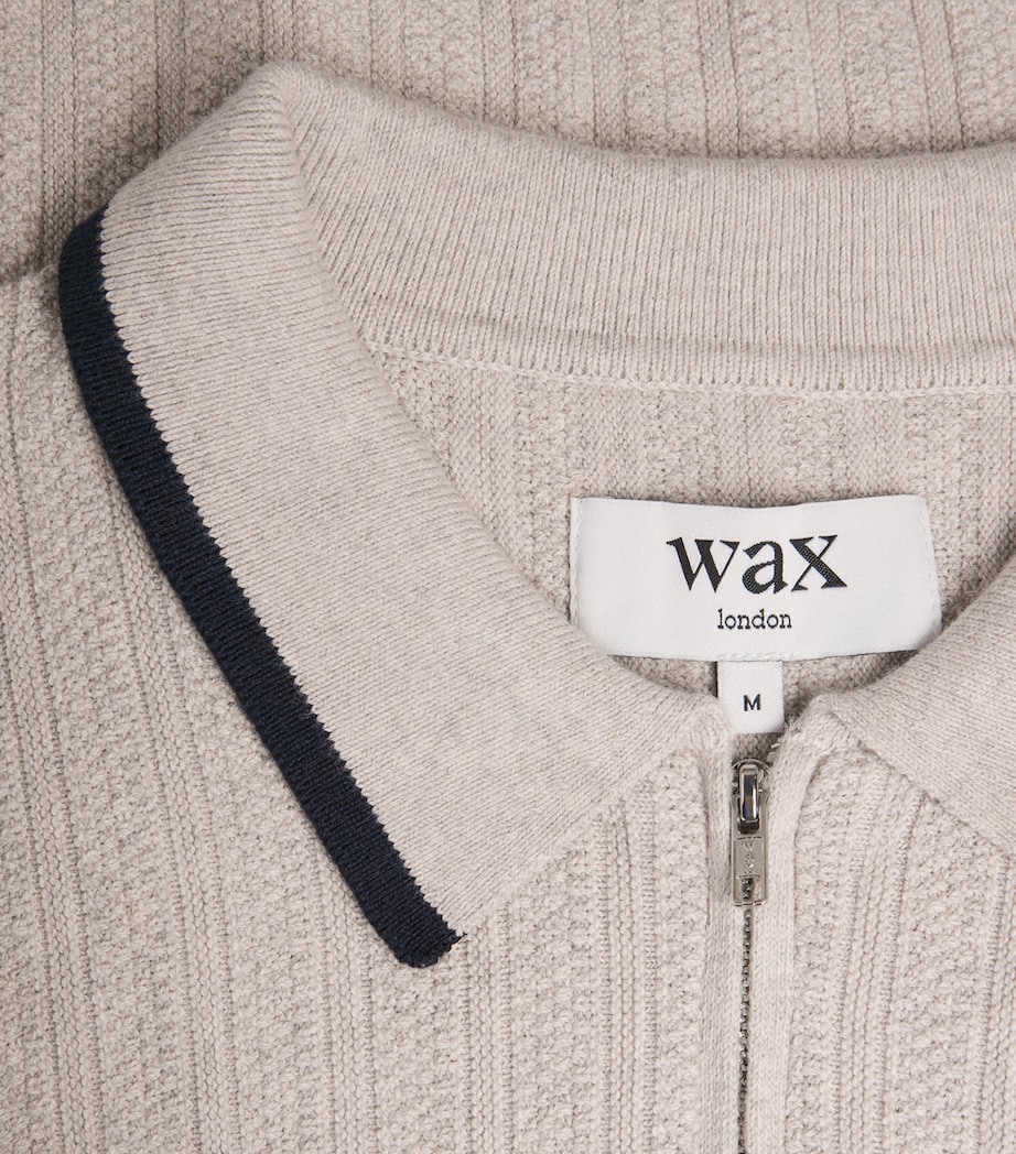 Cotton-Cashmere Bury Polo Shirt NATURAL MELANGE Image 5