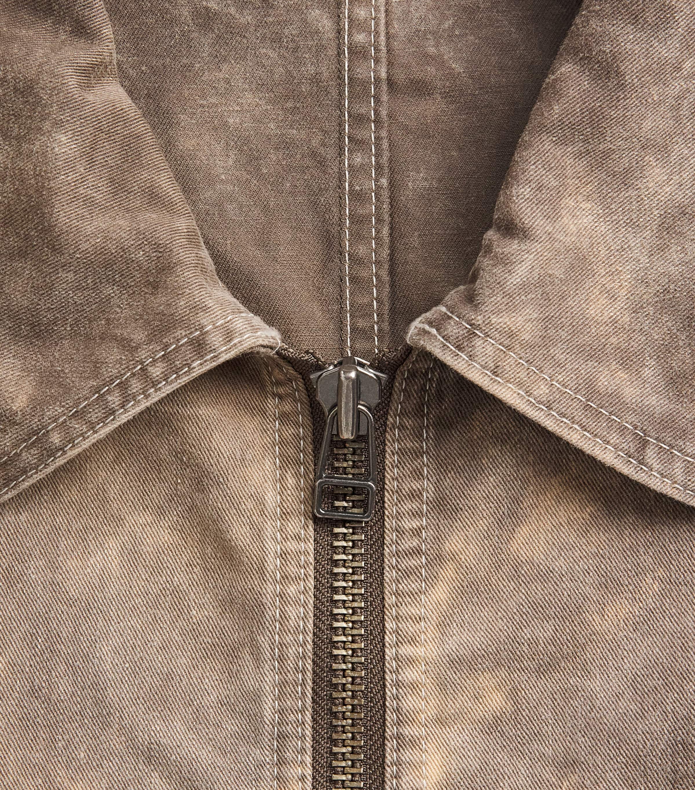 IM MEN Mens Cotton Elements Jacket Dark Beige Image 6