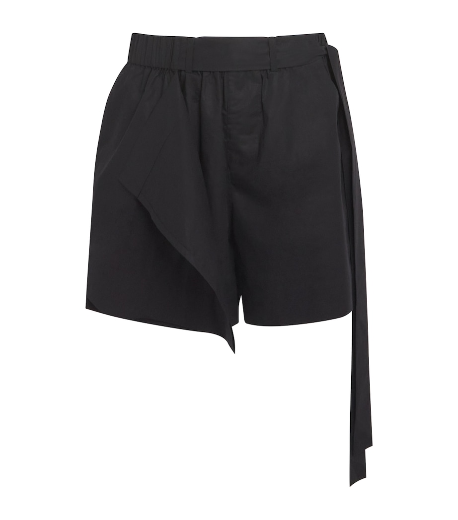 Cotton Layered Shorts BLACK Image 1