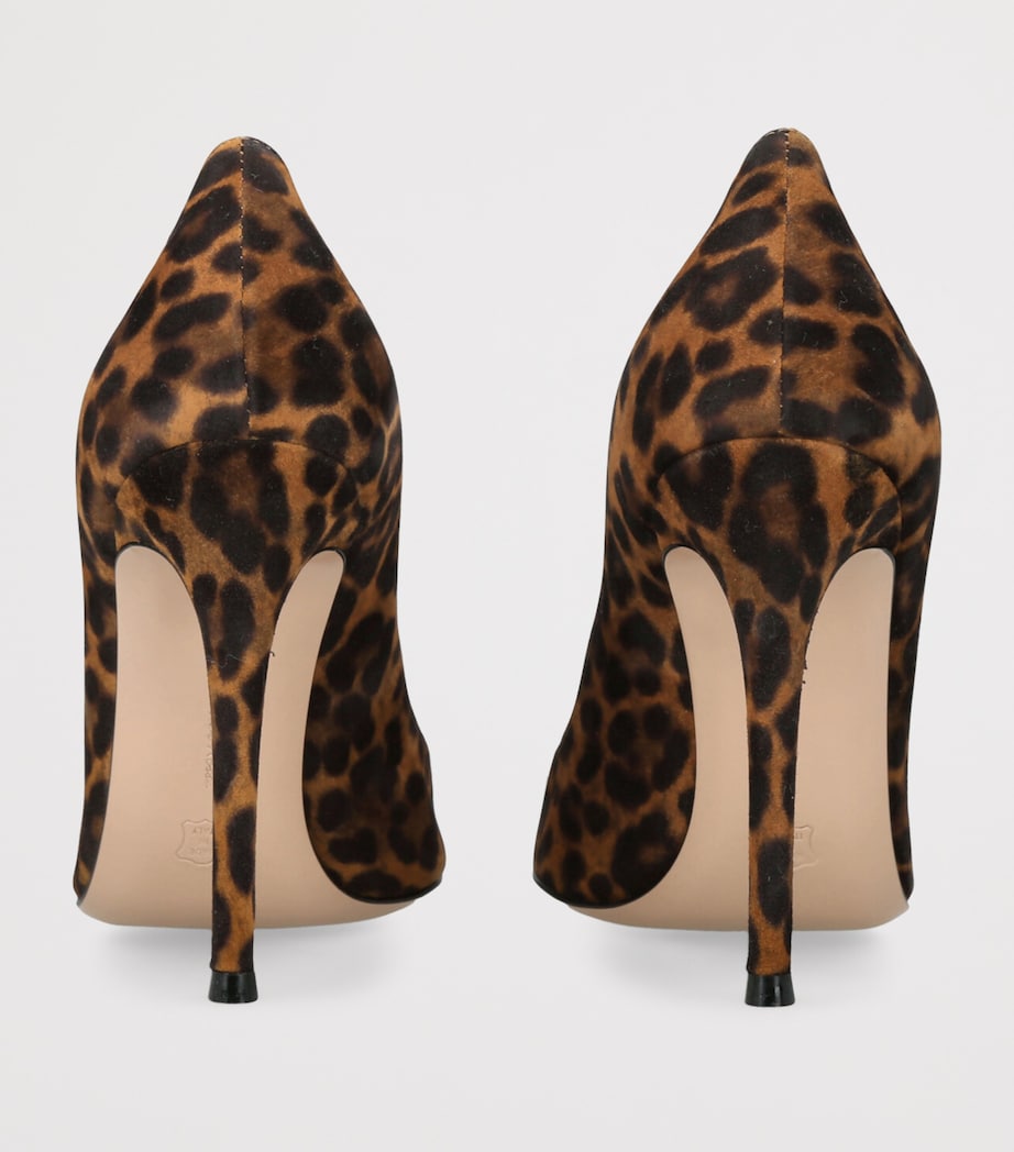 Suede Leopard Gianvito Pumps 105 BROWN/OTH Image 2