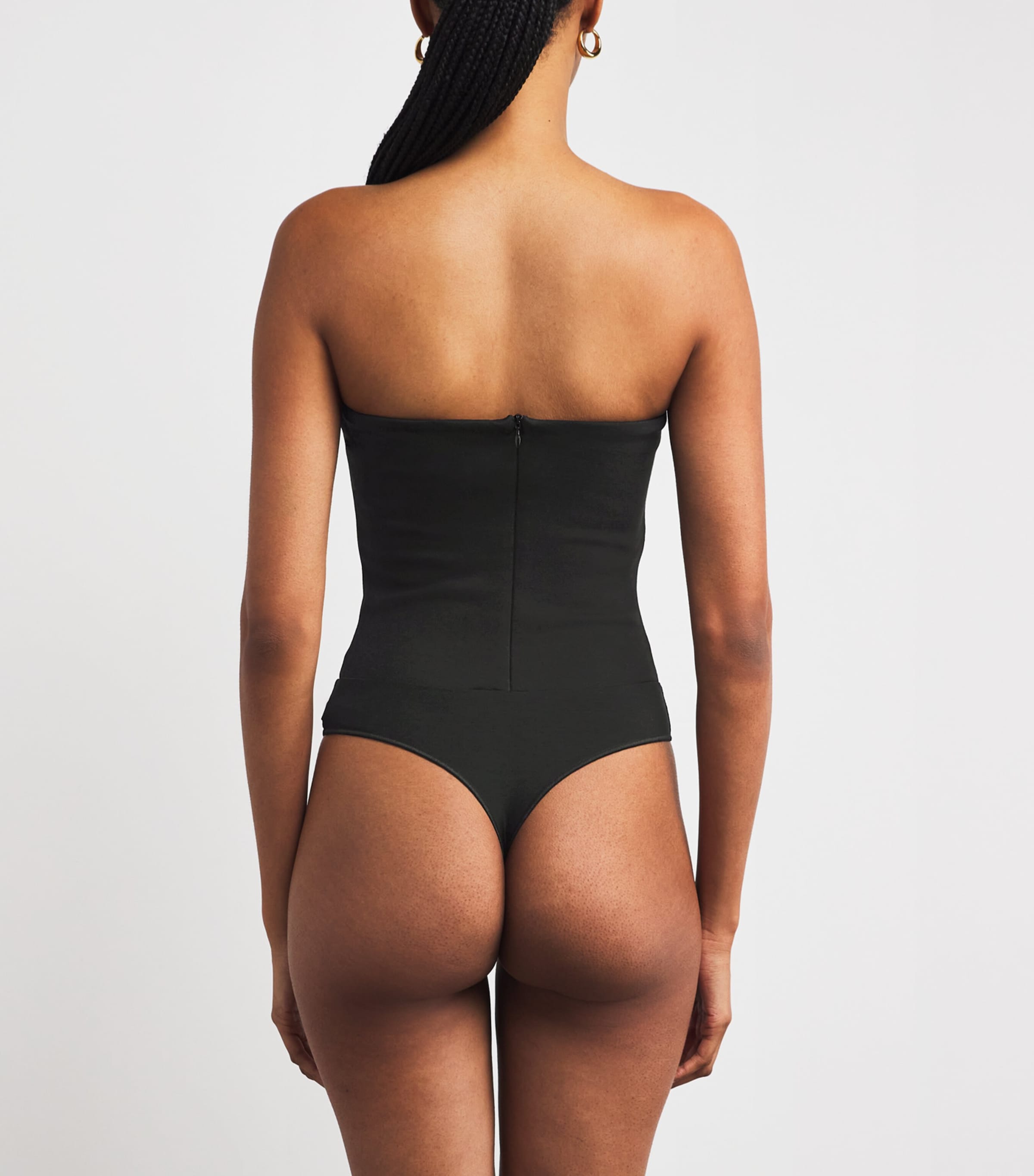 Soirée Thong Bodysuit BLACK Image 4