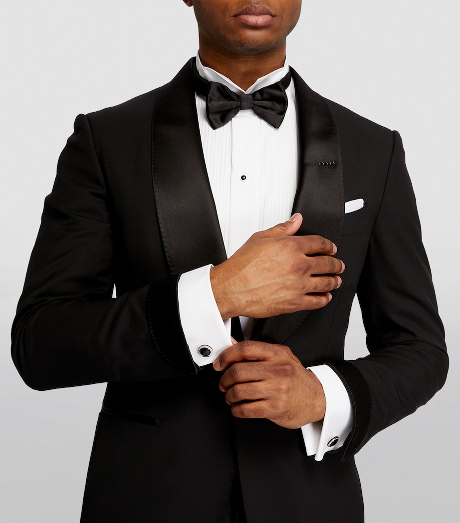 Sterling Silver and Onyx Cufflinks BLACK Image 5