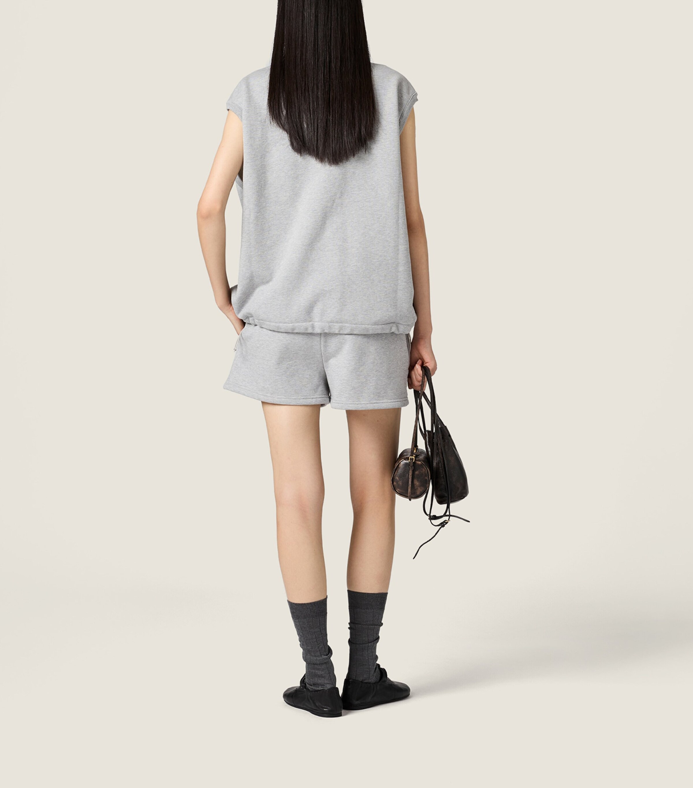 Miu Miu Womens Cotton Fleece Gilet Image 3