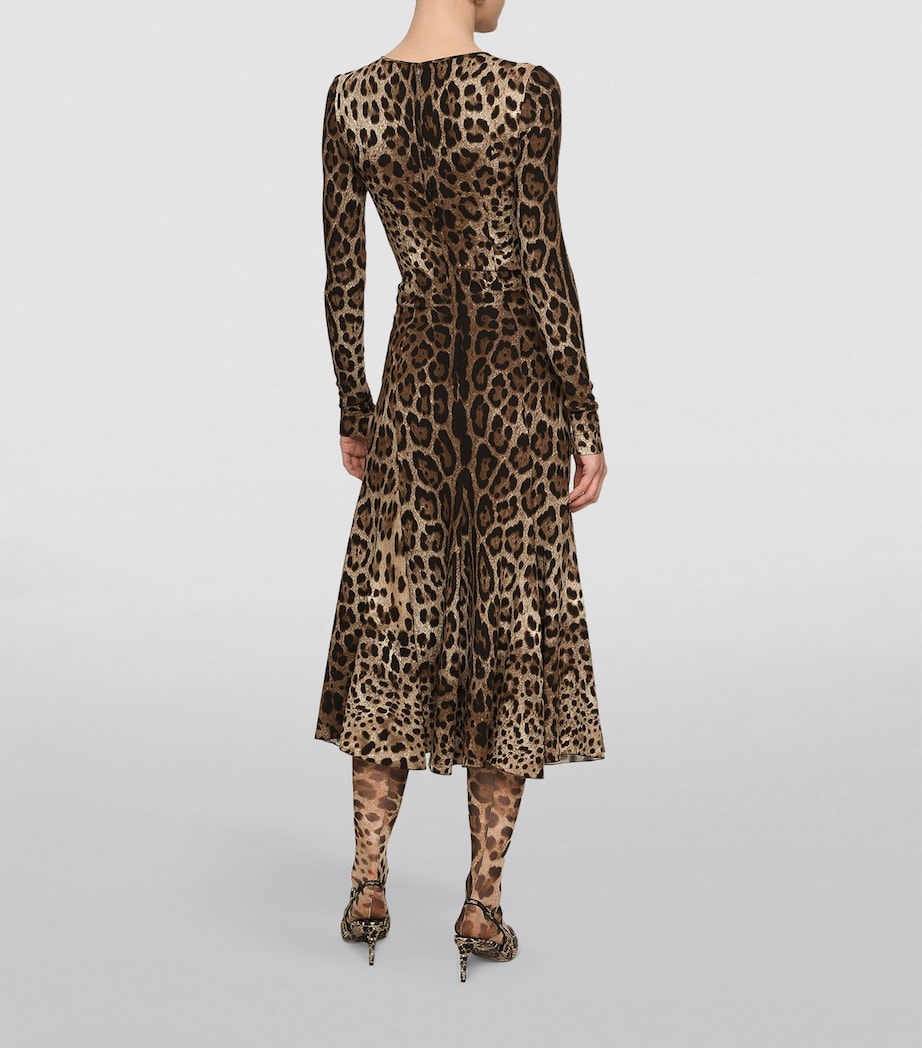 Leopard Print Midi Dress HY13M-LEO N Image 5