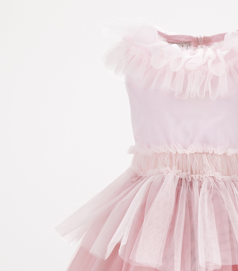 Tulle Tiered Dress (2-16 Years) ROSA DEGRADE Image 4
