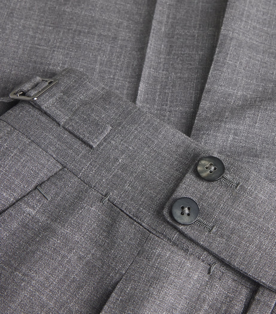 Wool-Silk-Linen Tailored Trousers 940 Image 5