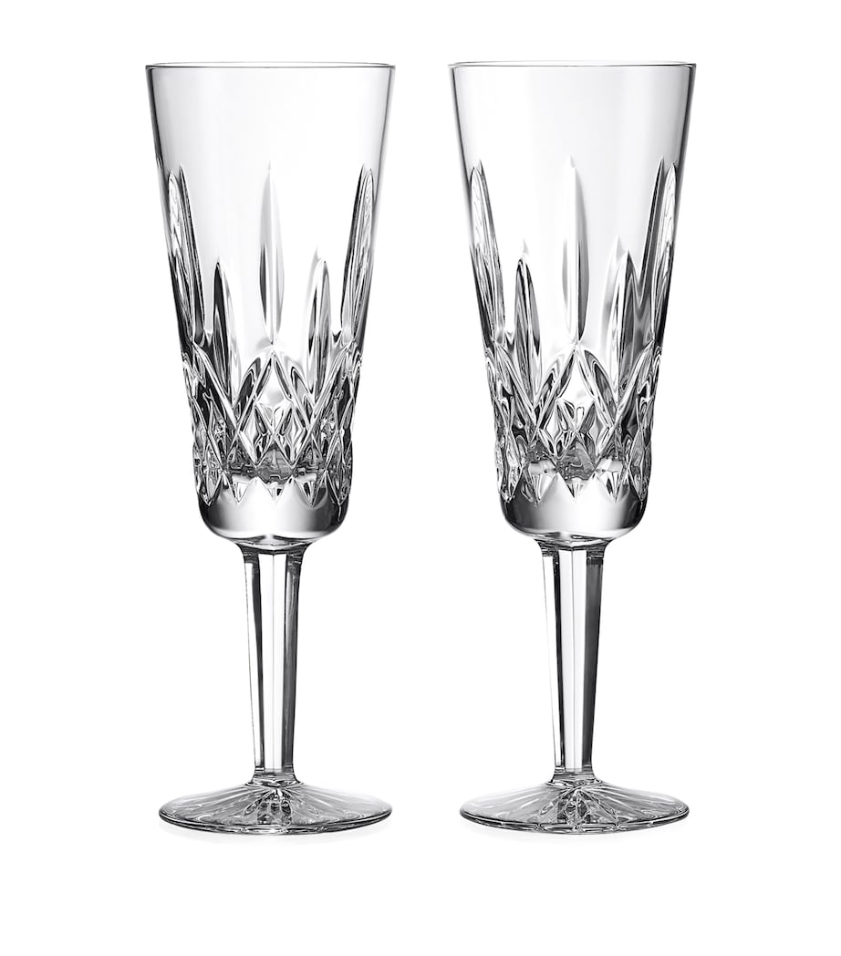 Set of 2 Lismore Champagne Flutes (225ml) CLEAR Image 1