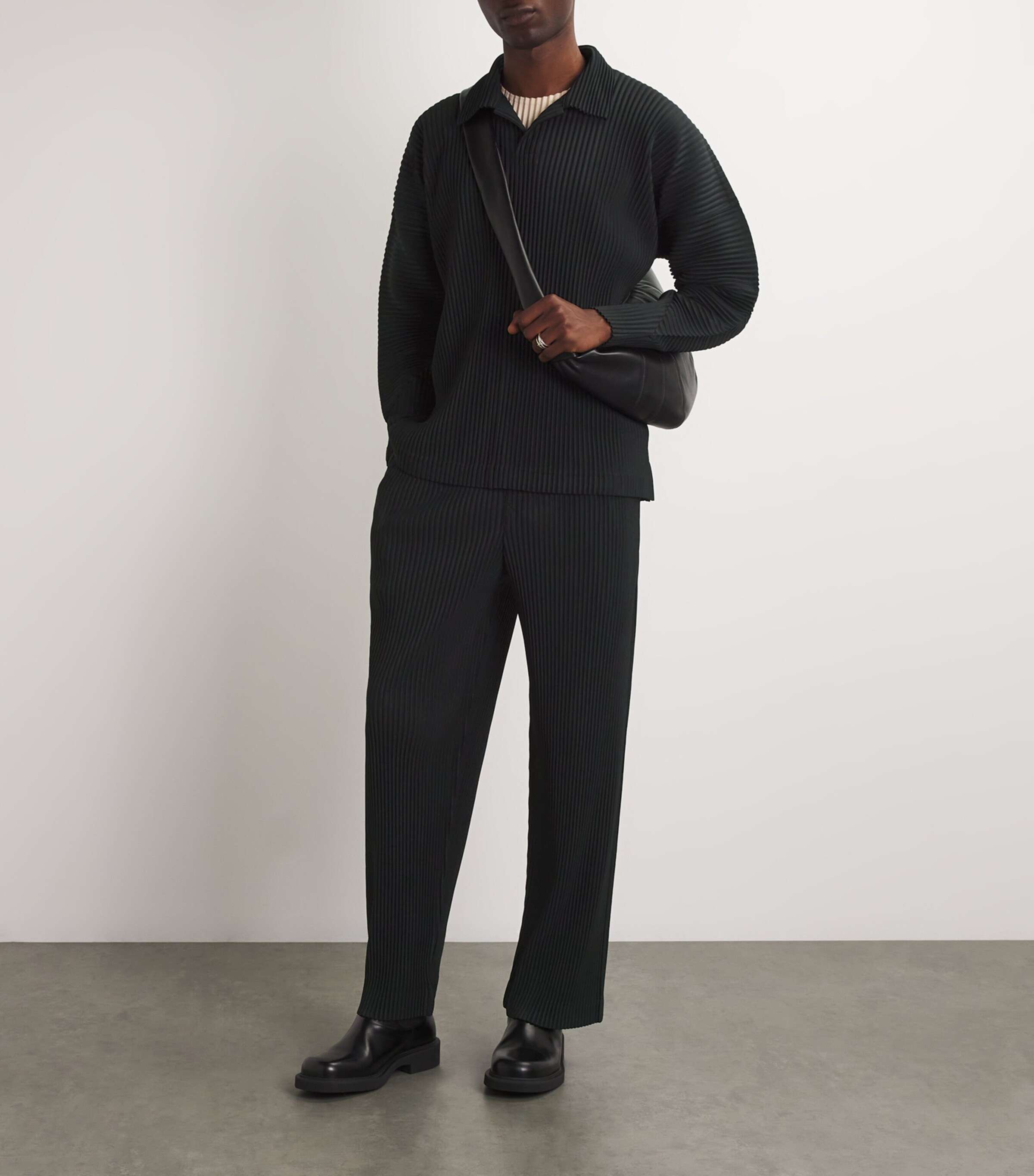 Homme Plissé Issey Miyake Pleated Straight Trousers | Harrods US