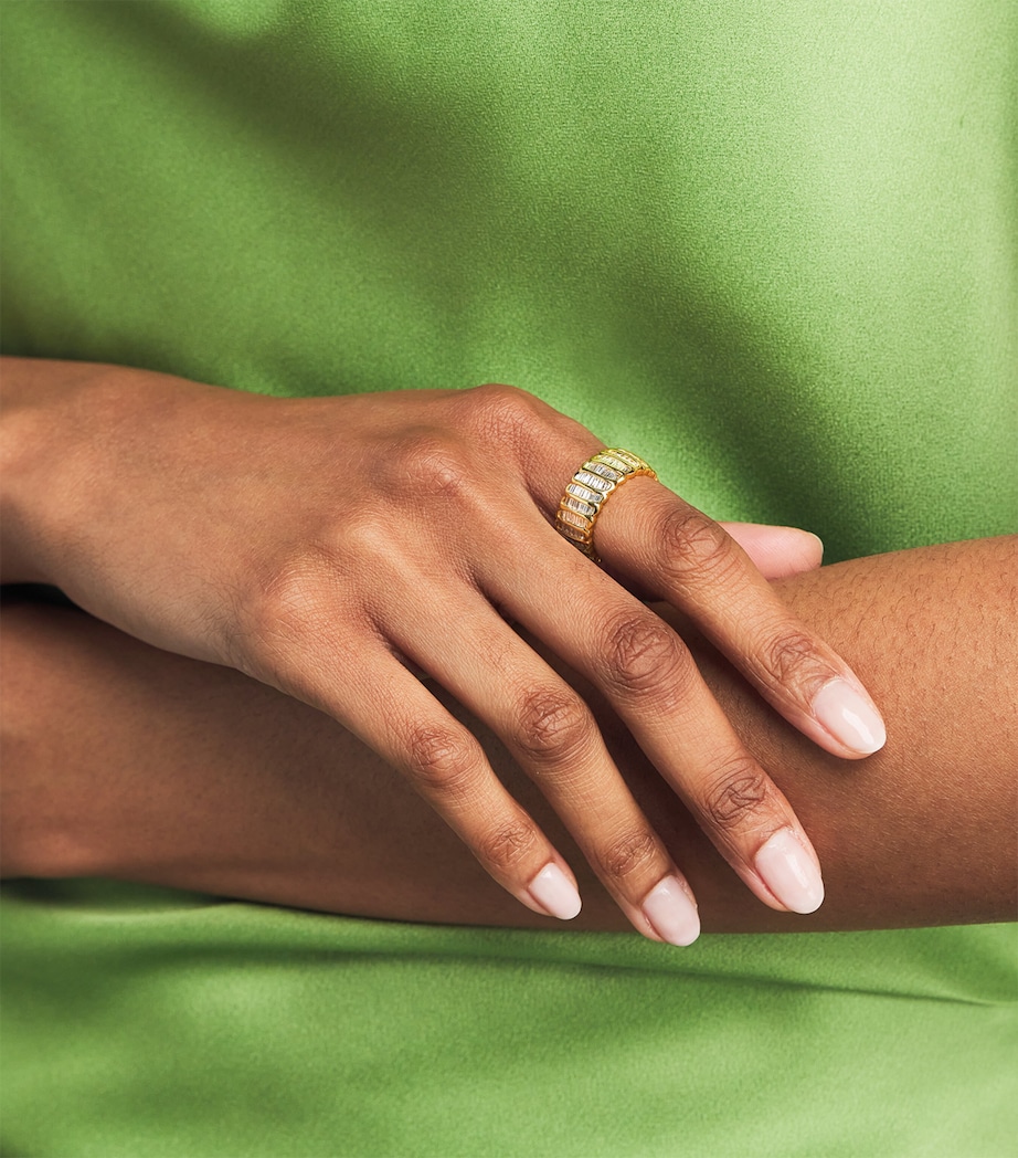 Yellow Gold and Diamond Zoe Ring YELLOW GOLD Image 2