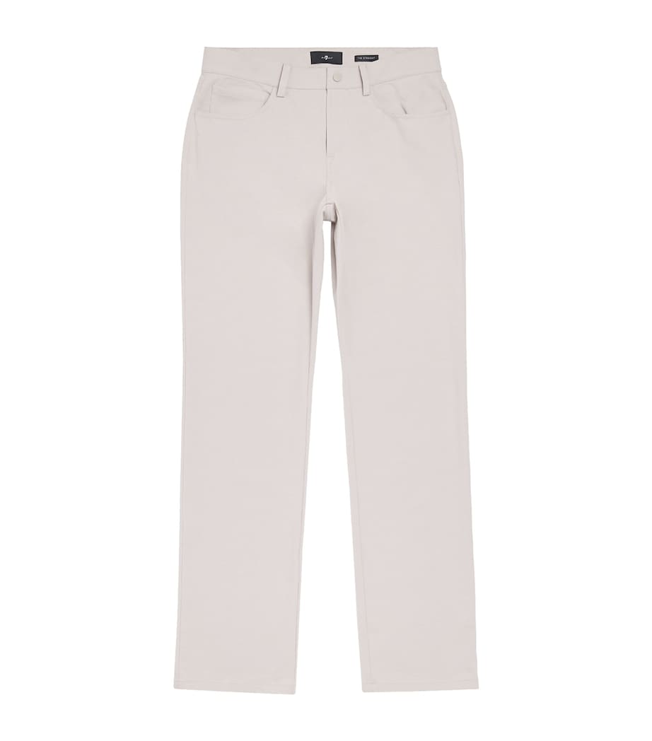 The Straight Trousers U71LV DBLE KNIT STN Image 1
