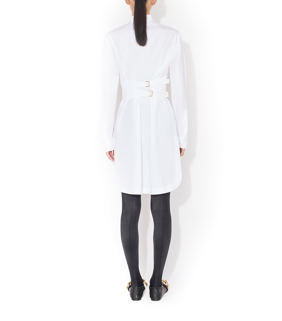 Cotton Plastron Top BLANC Image 3