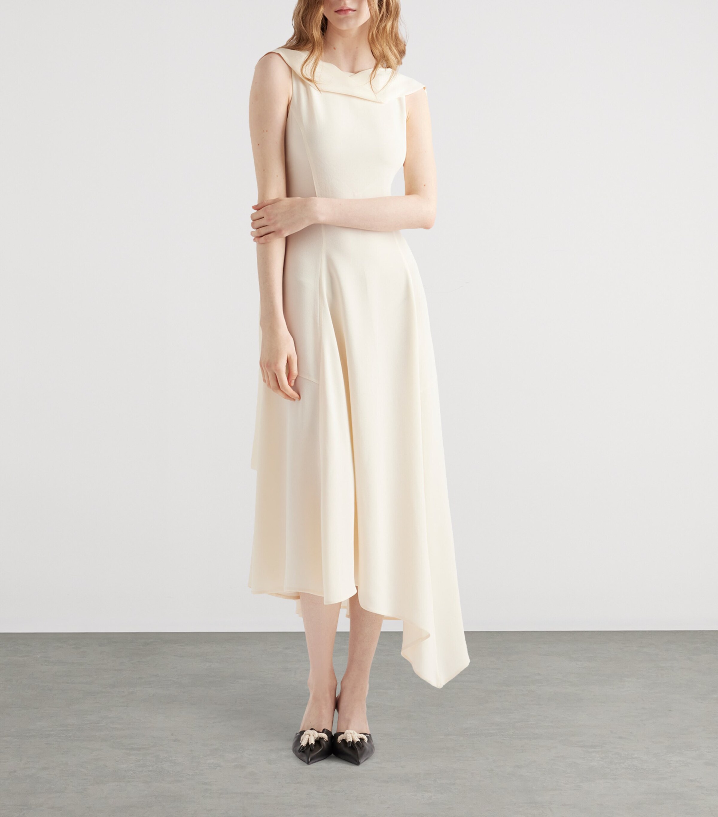 Asymmetric Midi Dress F0304 Image 2
