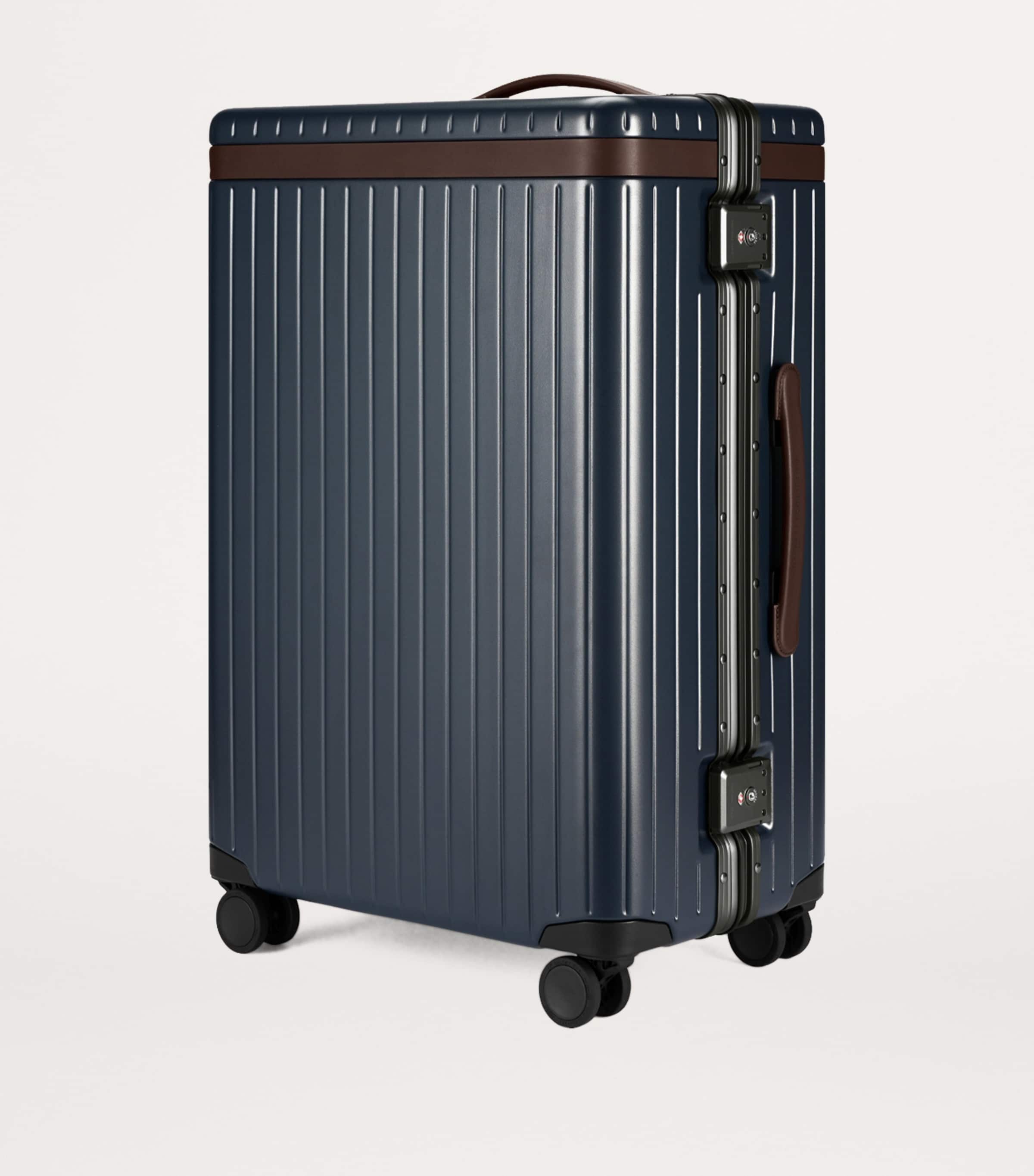 x Hackett Check-In Suitcase (65cm) NAVY/ CHOCOLATE Image 5