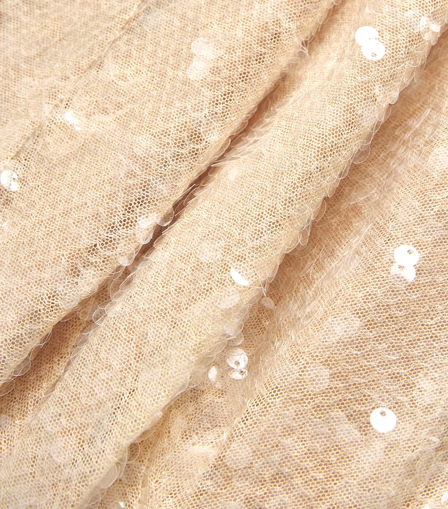 Embellished Off-The-Shoulder Midi Dress GOLD Image 5