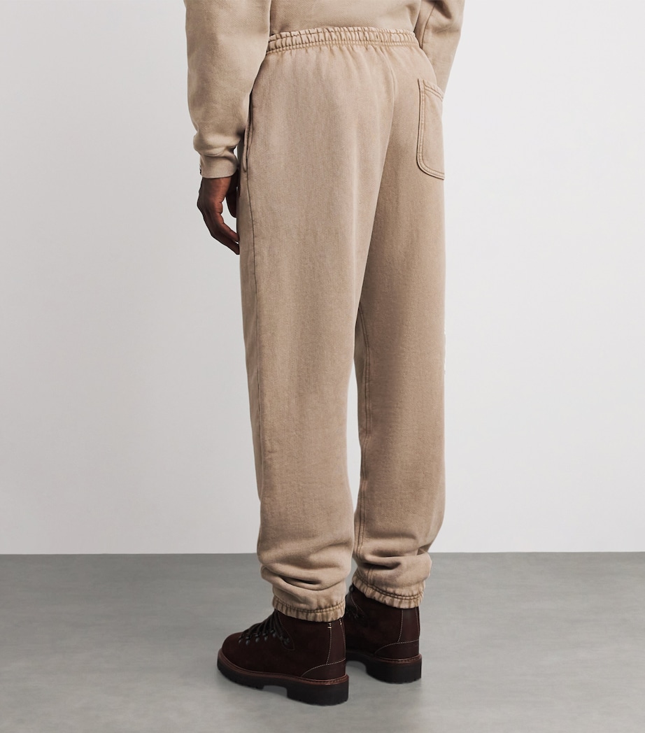 Cotton Logo Print Hollywood Sweatpants TAN Image 4