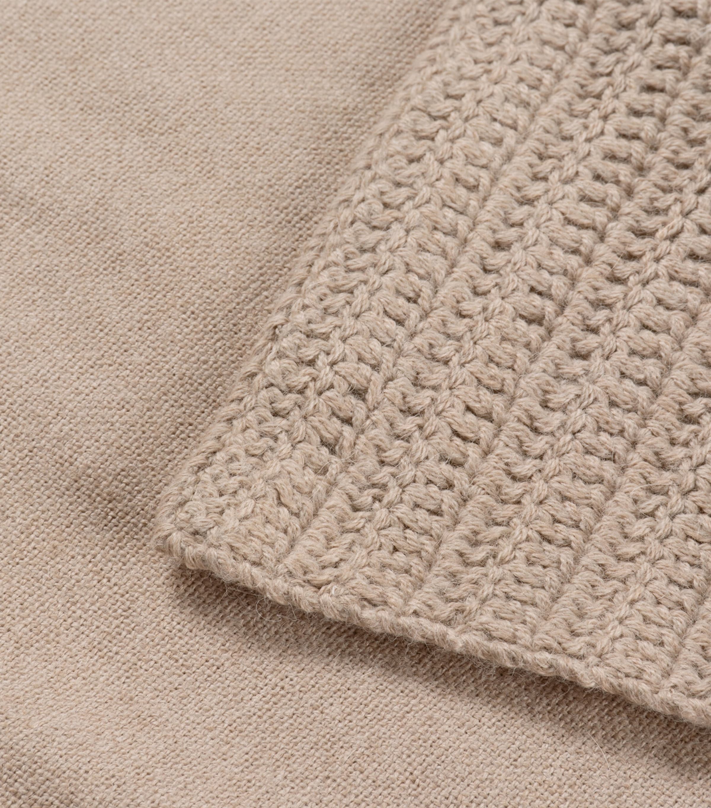 Wool Alpaca Texture Cushion Case (40cm x 60cm) BEIGE Image 3