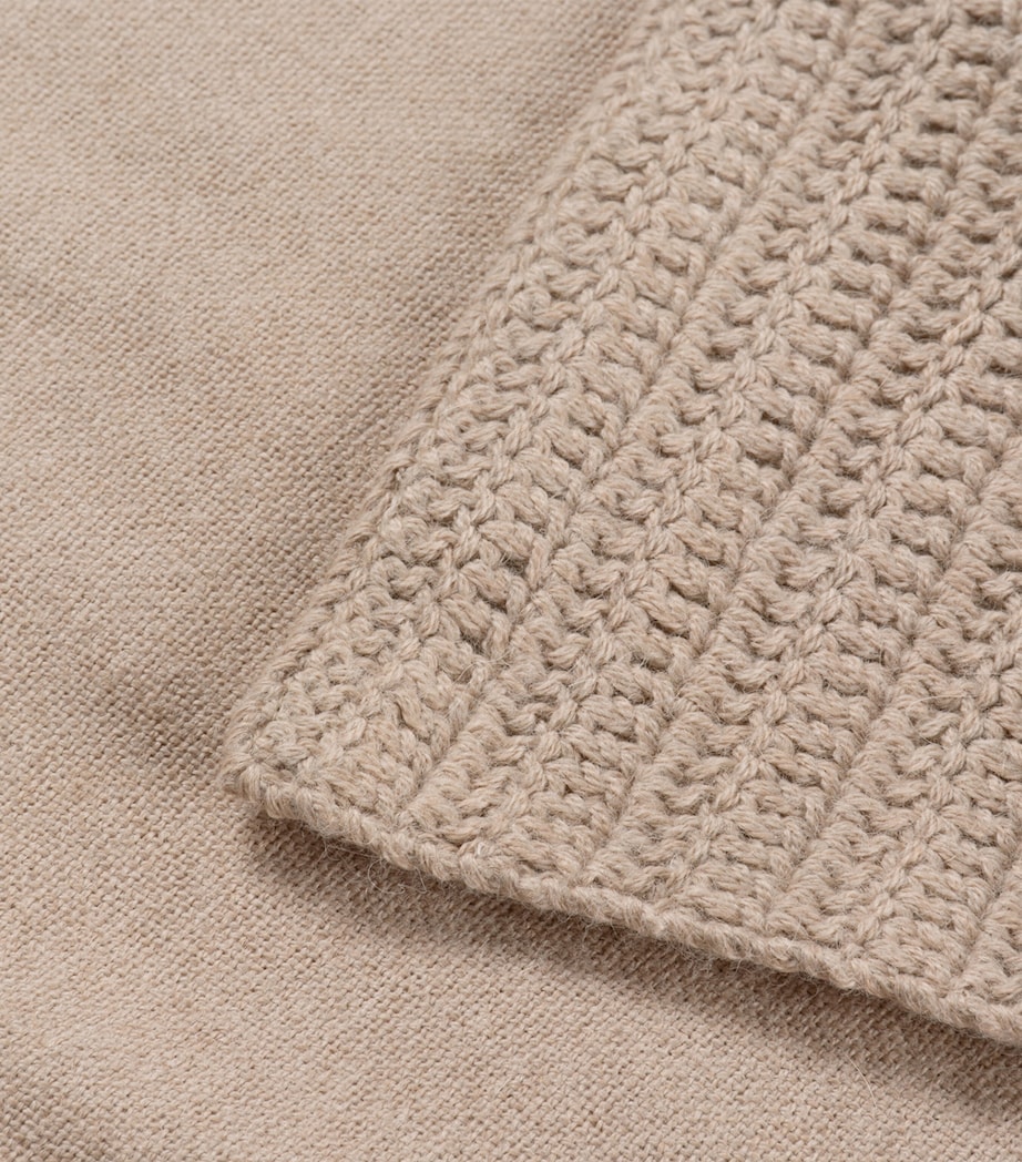 Wool Alpaca Texture Cushion Case (40cm x 60cm) BEIGE Image 3