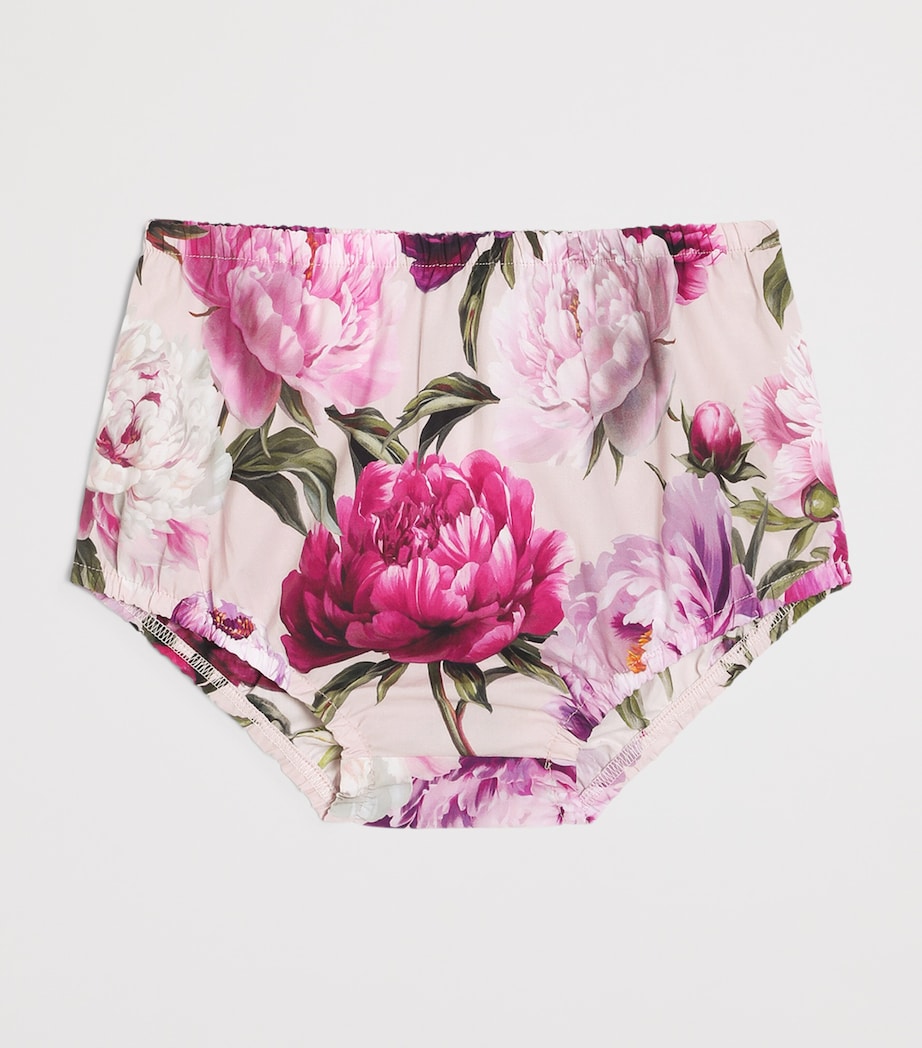 Dolce&Gabbana Kids Floral T-Shirt Dress and Bloomers Set (3-30 Months) Combined Colou Image 5