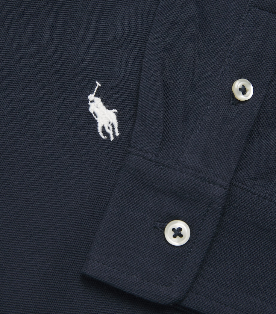 Cotton Piqué Shirt (6-14 Years) AVIATOR NAVY Image 3