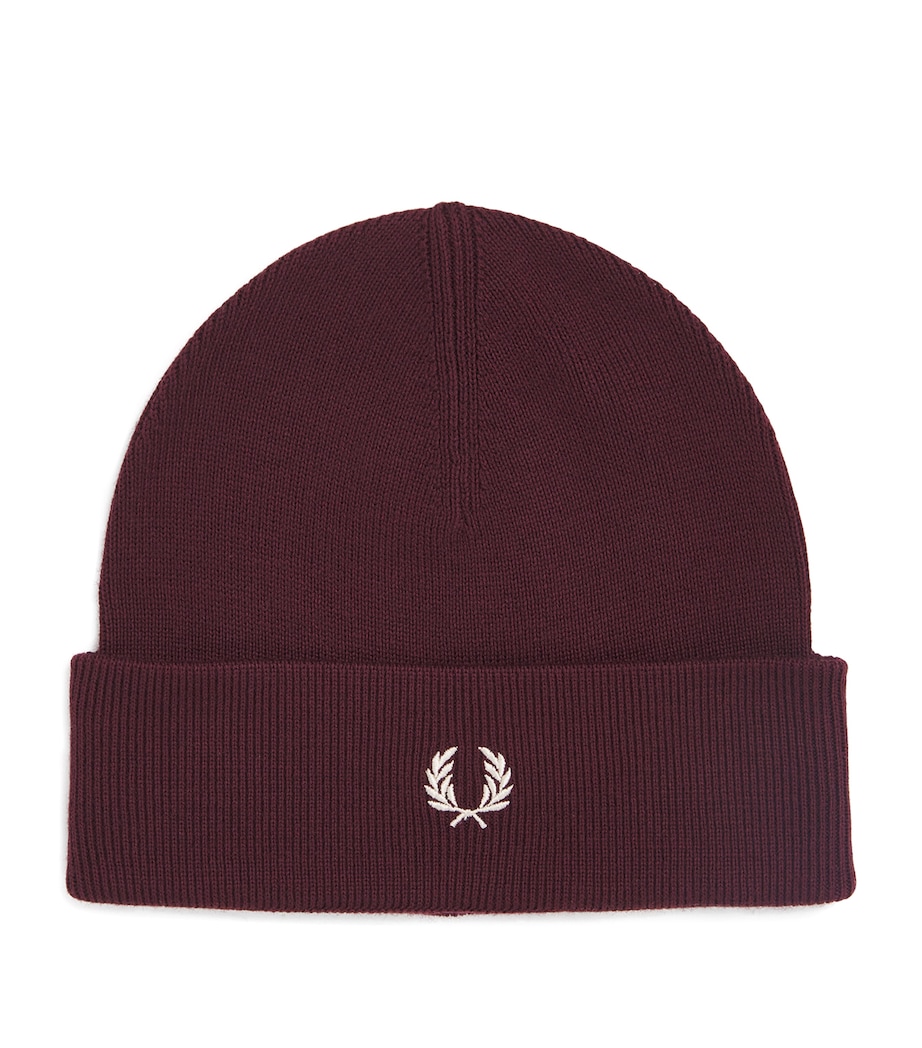 Wool-Cotton Classic Beanie K22-OXBLOOD Image 1