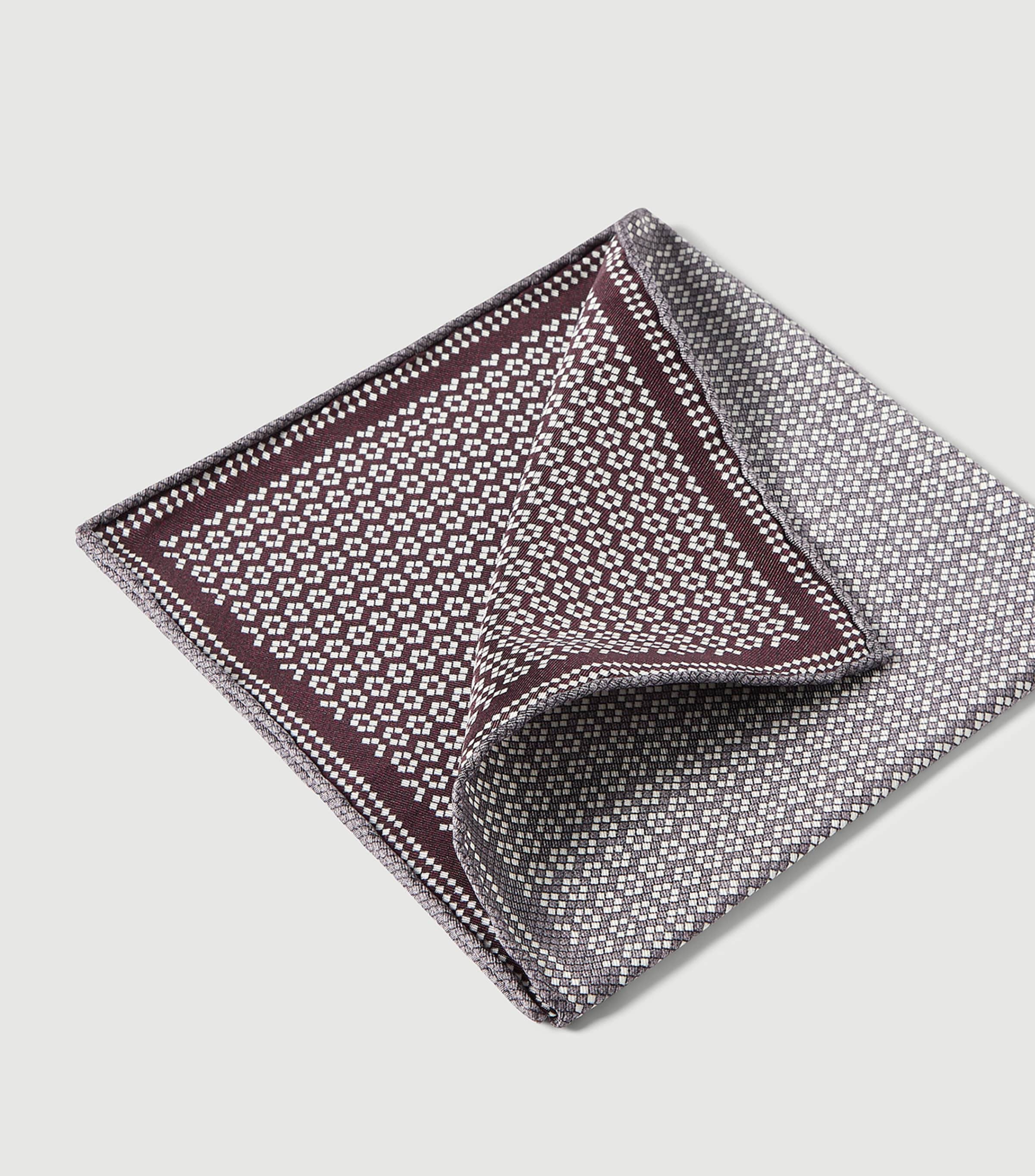 Brunello Cucinelli Silk Patterned Pocket Square Image 3