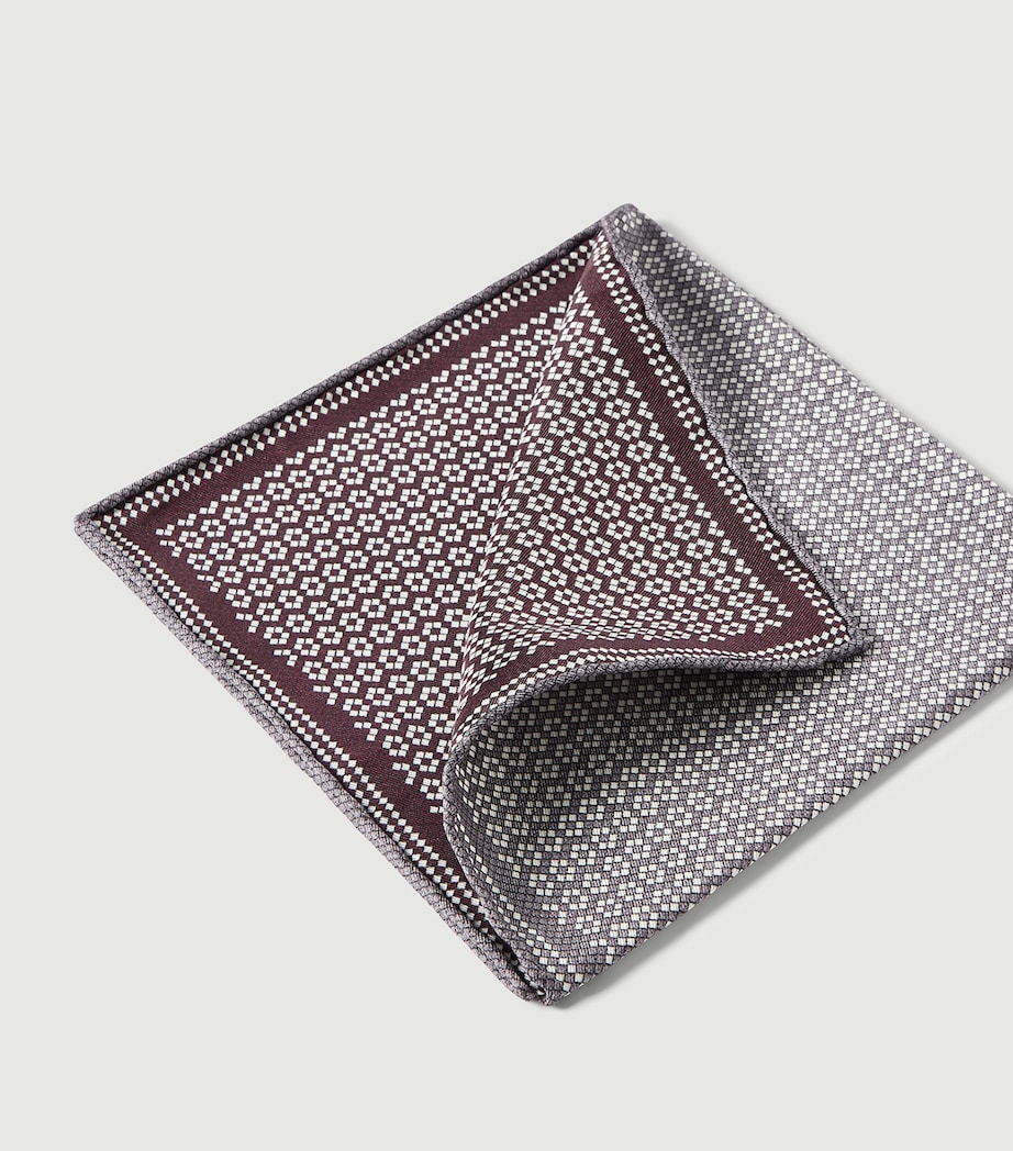 Brunello Cucinelli Silk Patterned Pocket Square Image 3