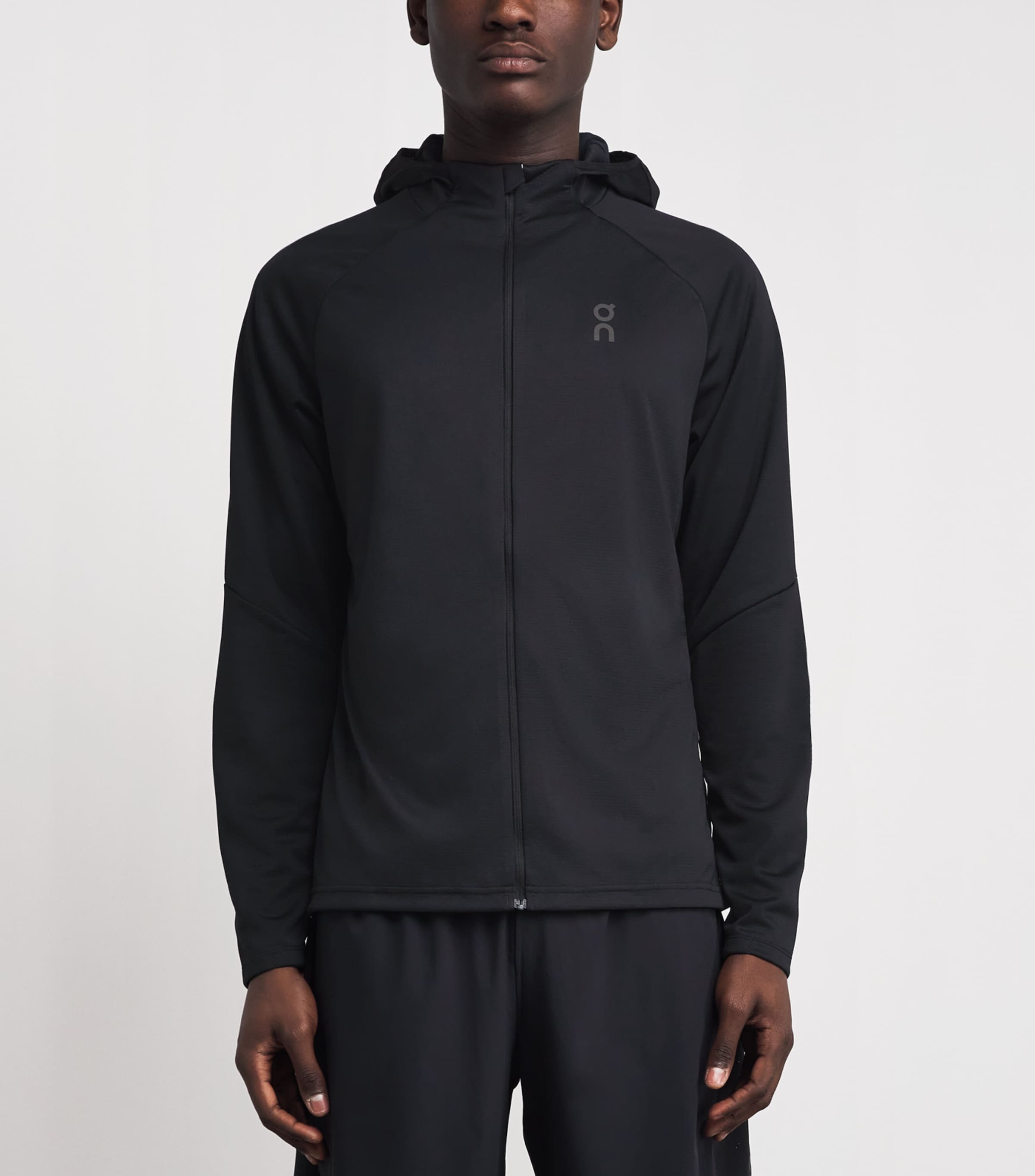 On Mens Climate Zip-Up Hoodie Black Image 4