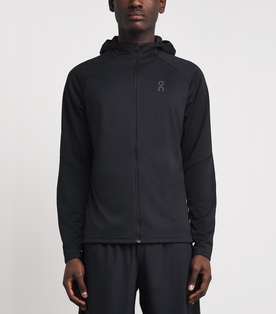 On Mens Climate Zip-Up Hoodie Black Image 4