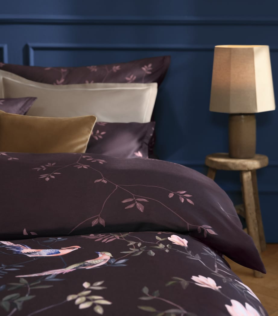 Schlossberg Gaia King Flat Sheet (280cm x 290cm) Aubergine Image 3