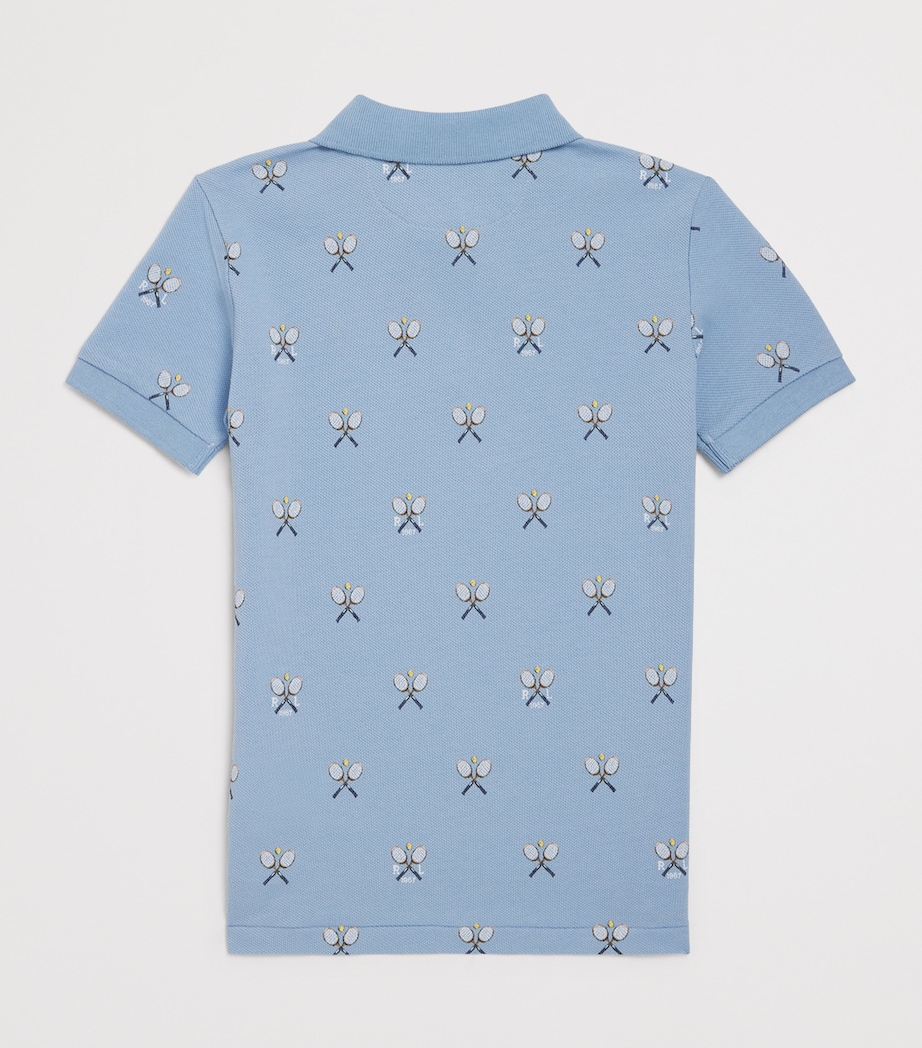 Cotton Tennis Polo Shirt (2-6 Years) TENNIS PRINT/C7940 Image 2