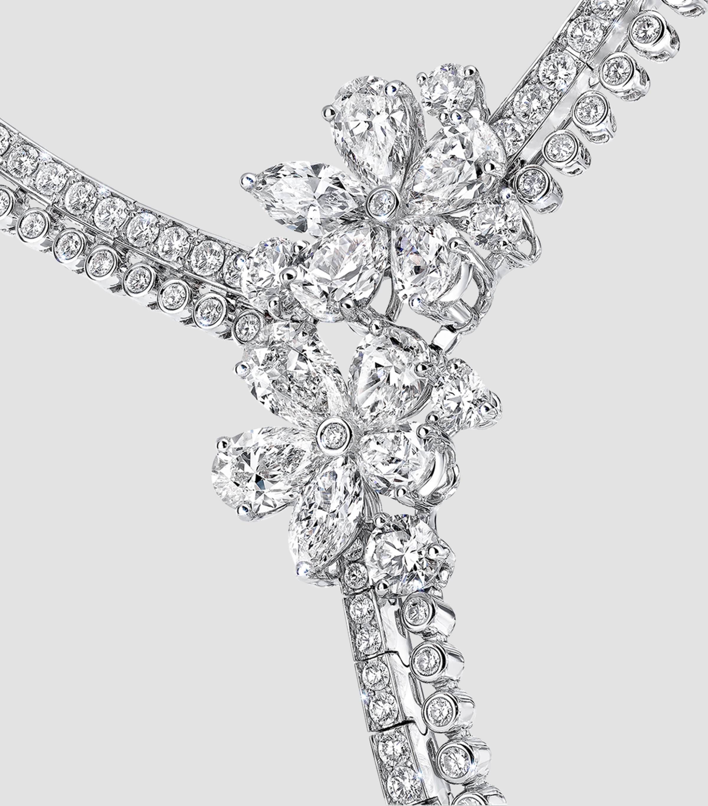 Graff White Gold and Diamond Carissa Necklace White Gold Image 4