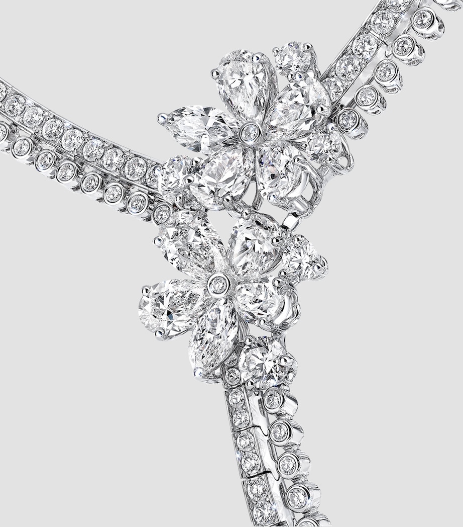 Graff White Gold and Diamond Carissa Necklace White Gold Image 4