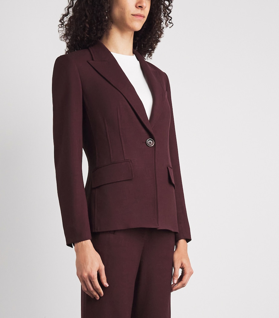 Veronica Beard Womens Isaac Dickey Blazer Raisin Image 4