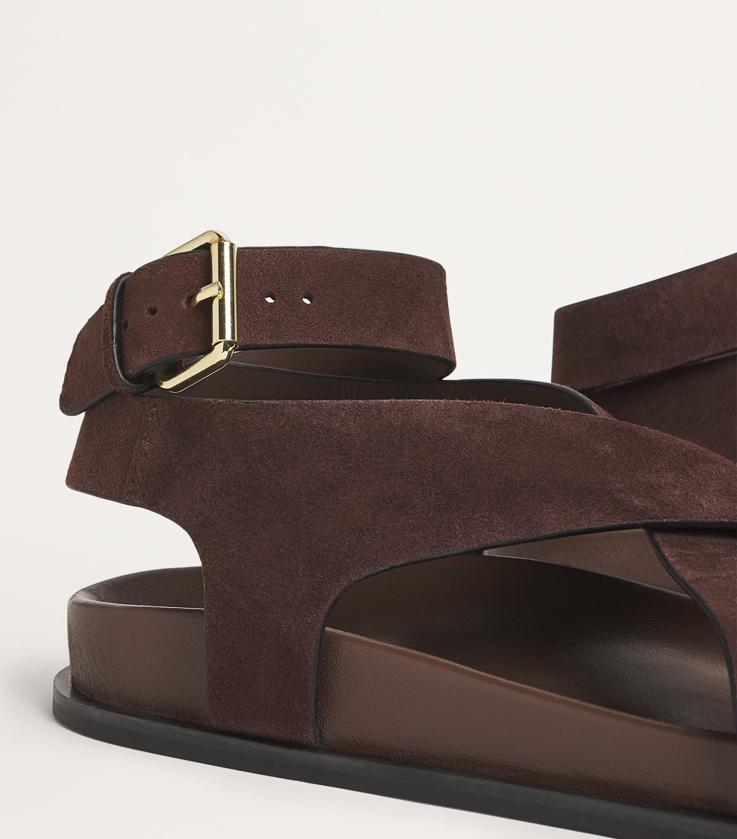 A.EMERY Suede Jalen Sandals Walnut Suede Image 6