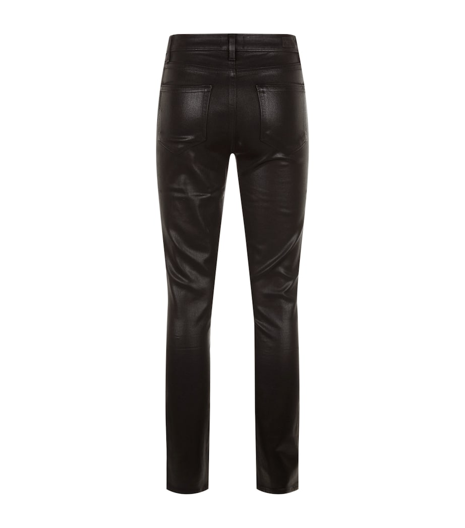 Hoxton Coated Skinny Jeans BLACK FOG LUXE Image 6