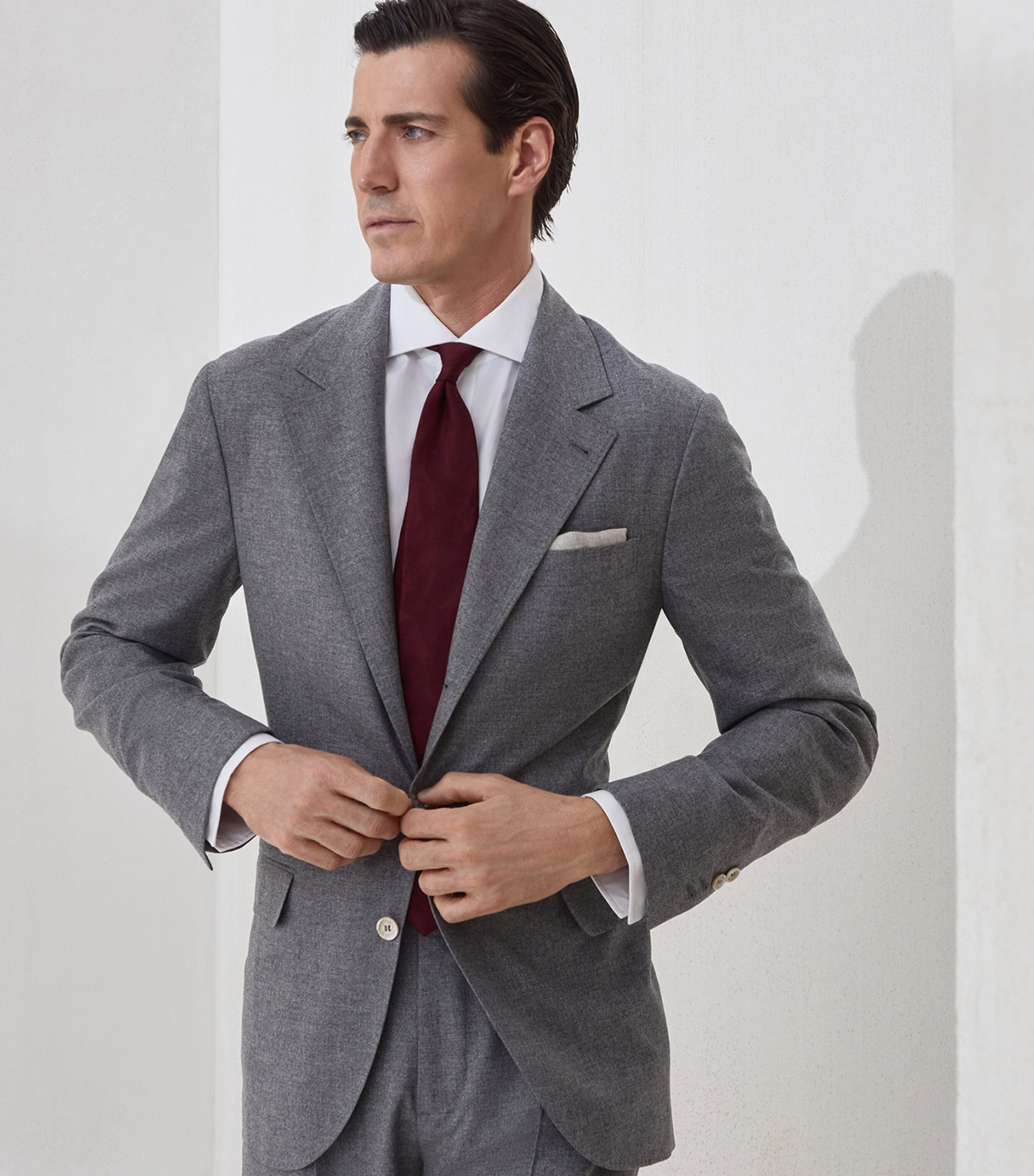 Brunello Cucinelli White Cotton Twill Slim-Fit Shirt | Harrods US